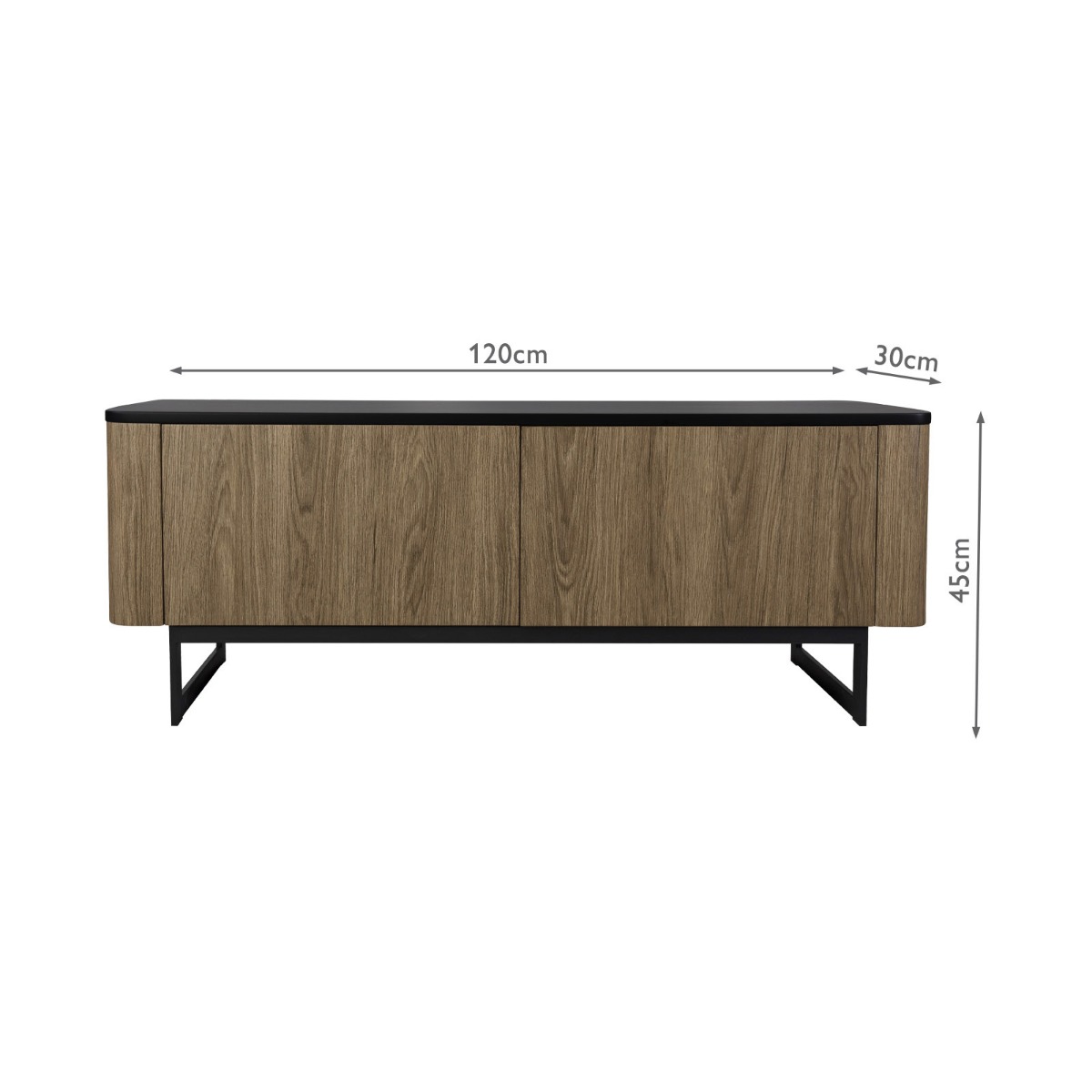 Myron Cabinet Mocha Effect and Matt Black