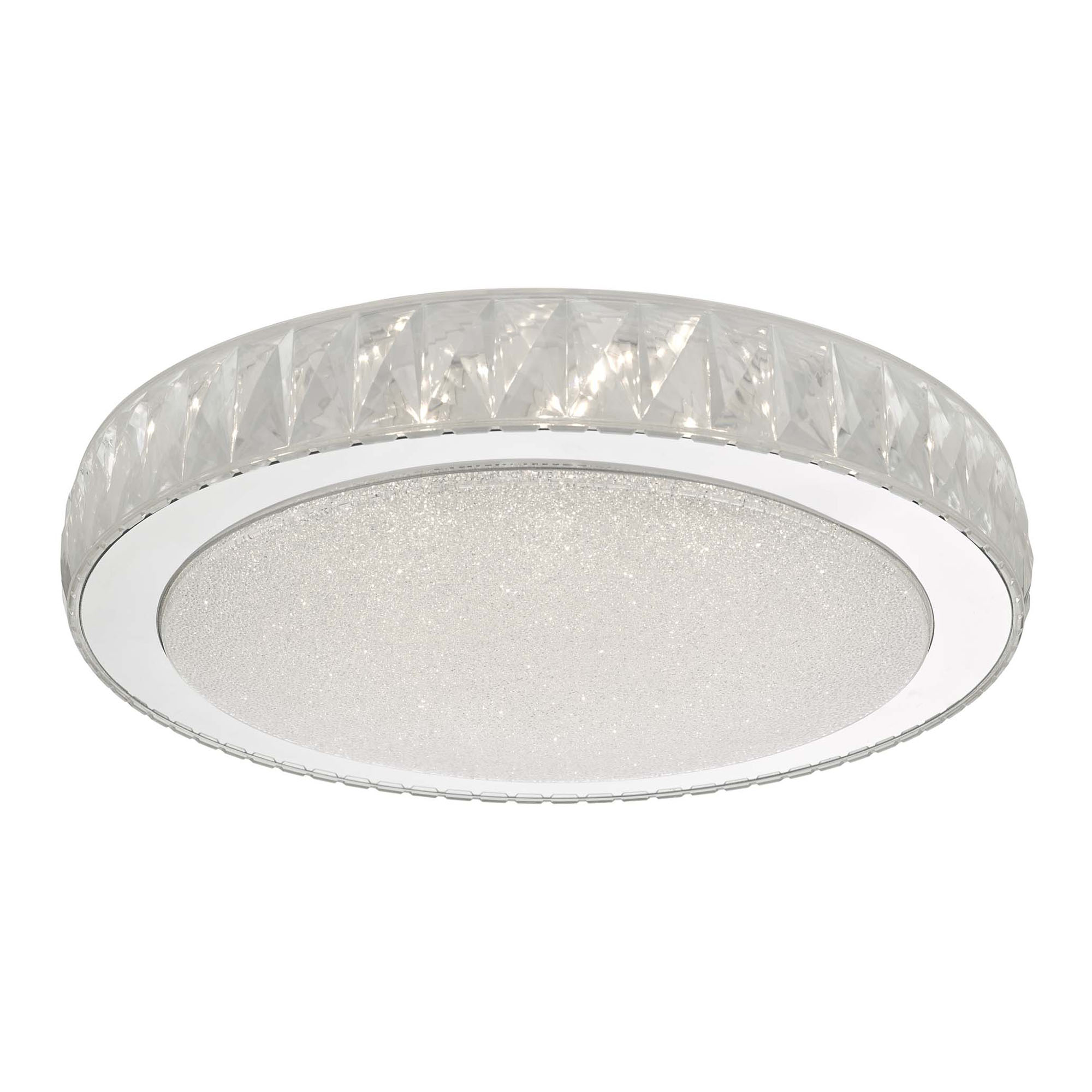 Akelia Large Flush Clear and Mirror Effect LED