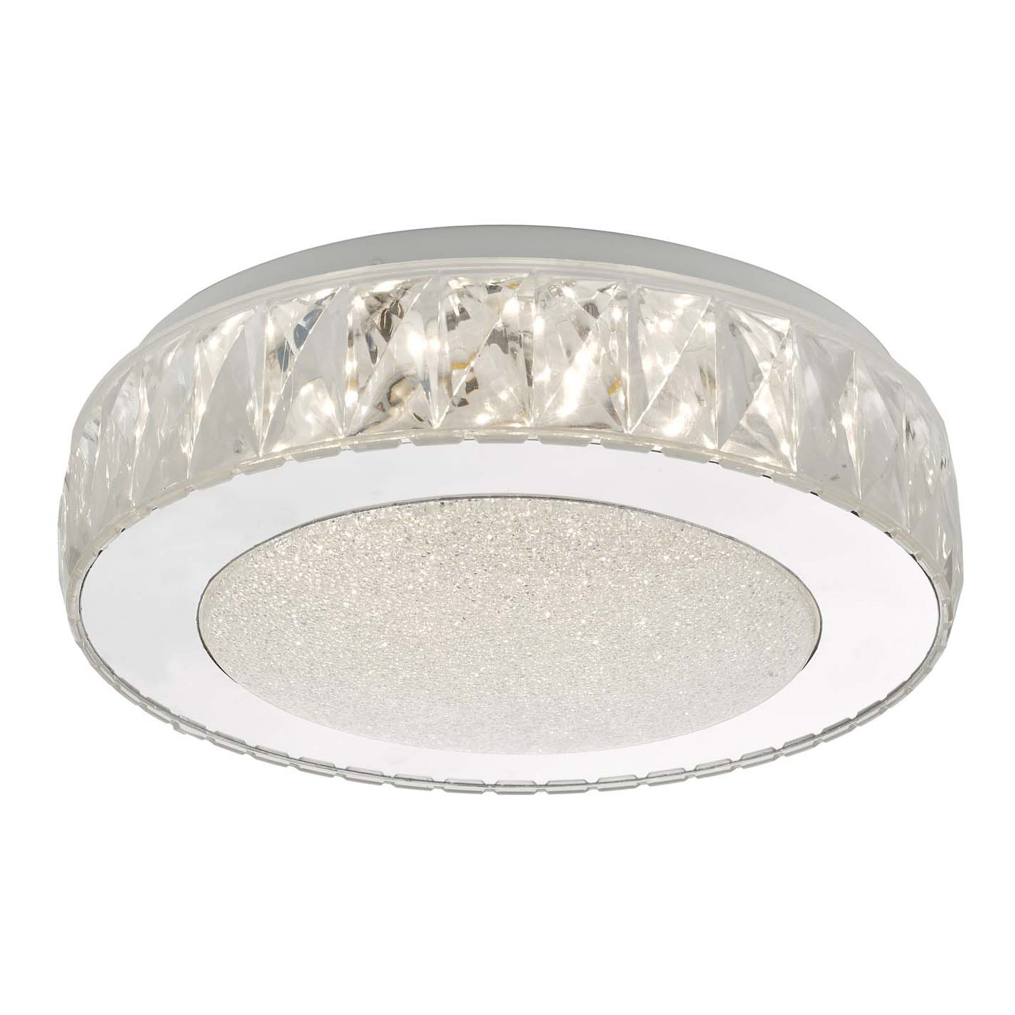 Akelia Small Flush Clear and Mirror Effect LED