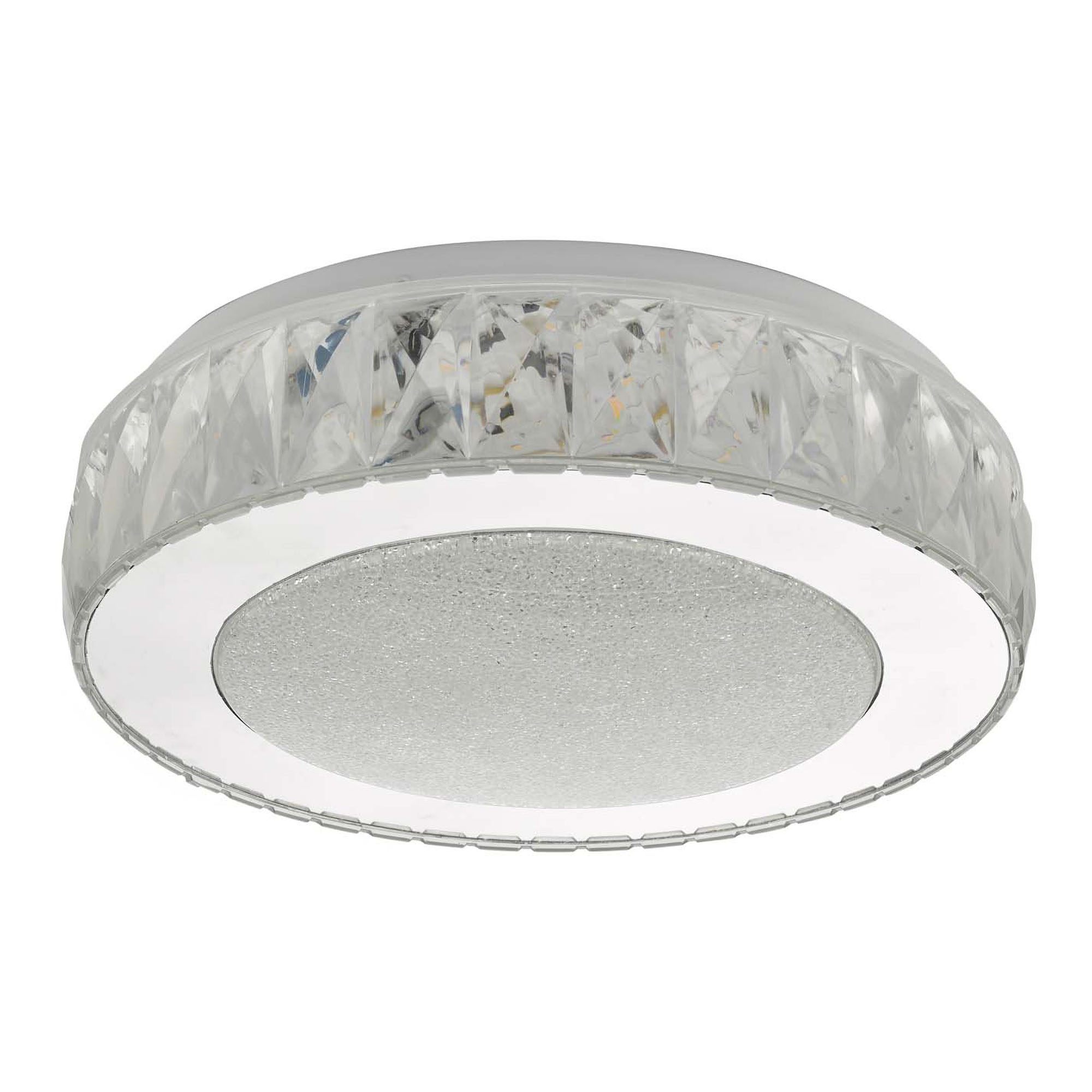 Akelia Small Flush Clear and Mirror Effect LED