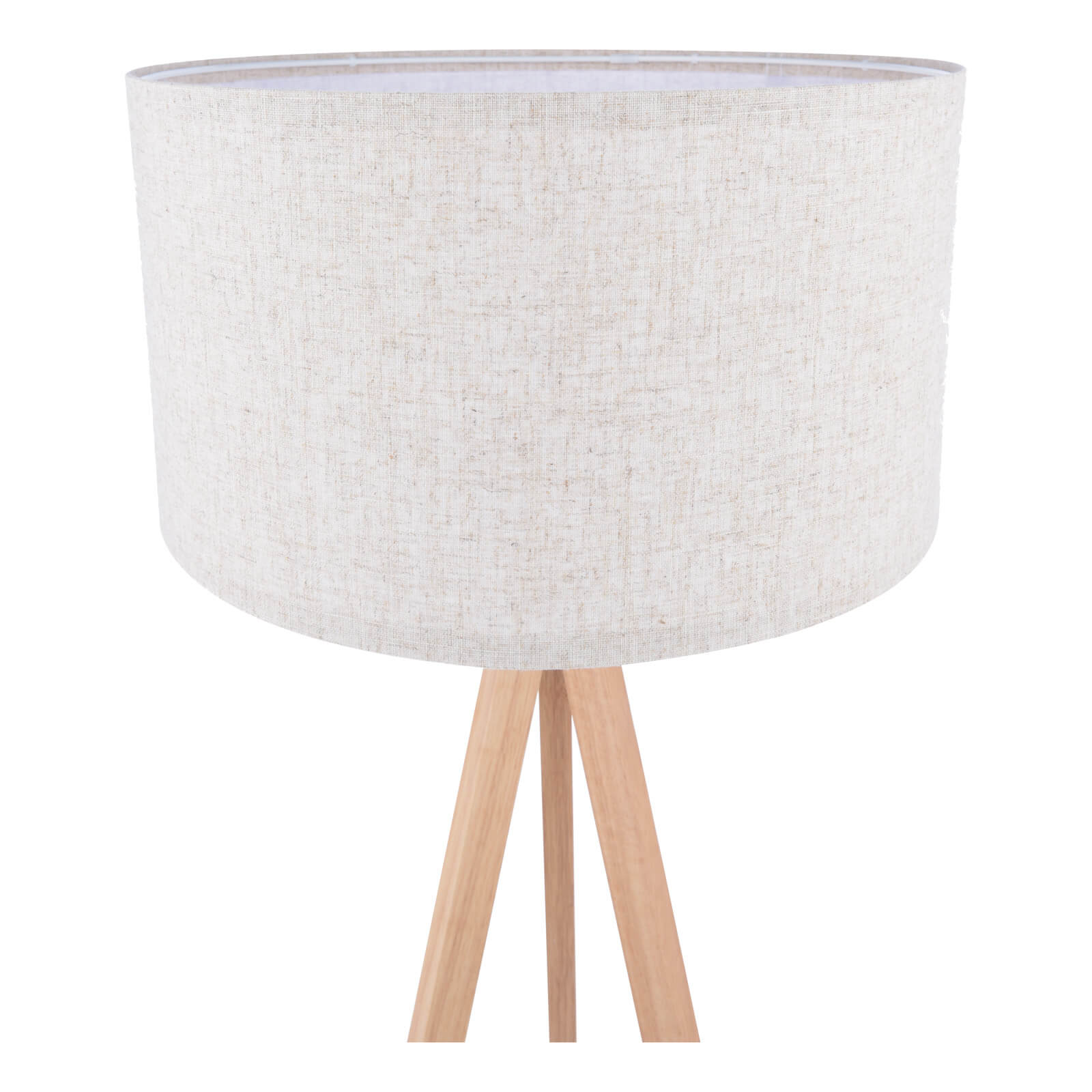 Armitage Tripod Floor Lamp Light Wood With Shade