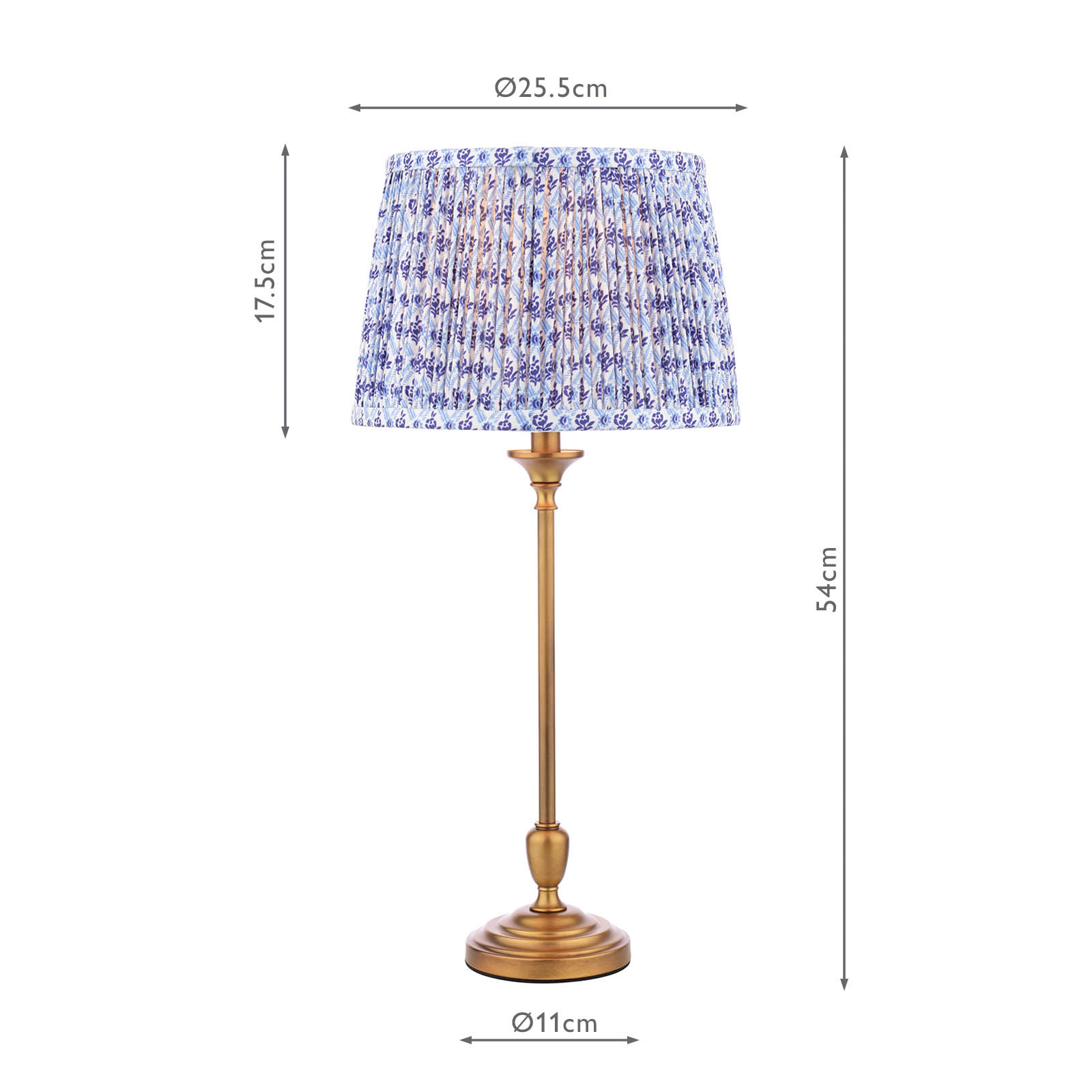 Belsay Hall Table Lamp Antique Bronze With Shade