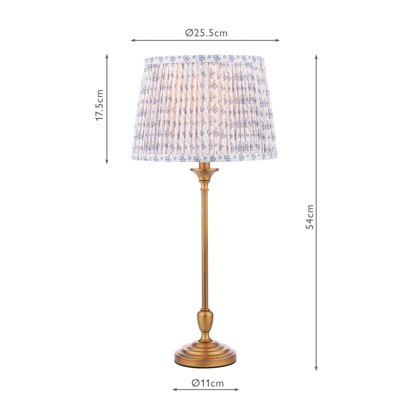 Belsay Hall Table Lamp Antique Bronze With Shade