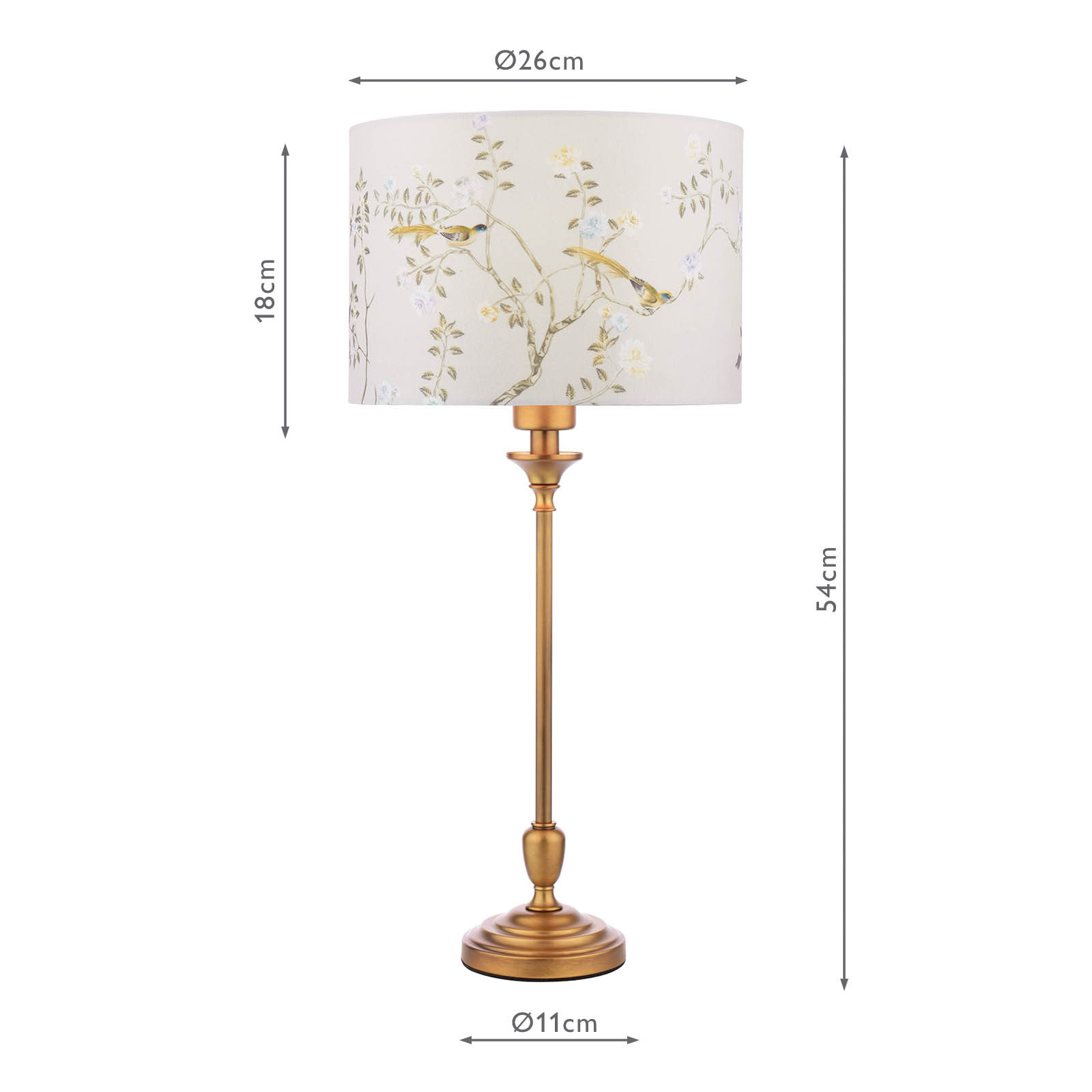 Belsay Hall Table Lamp Antique Bronze With Shade