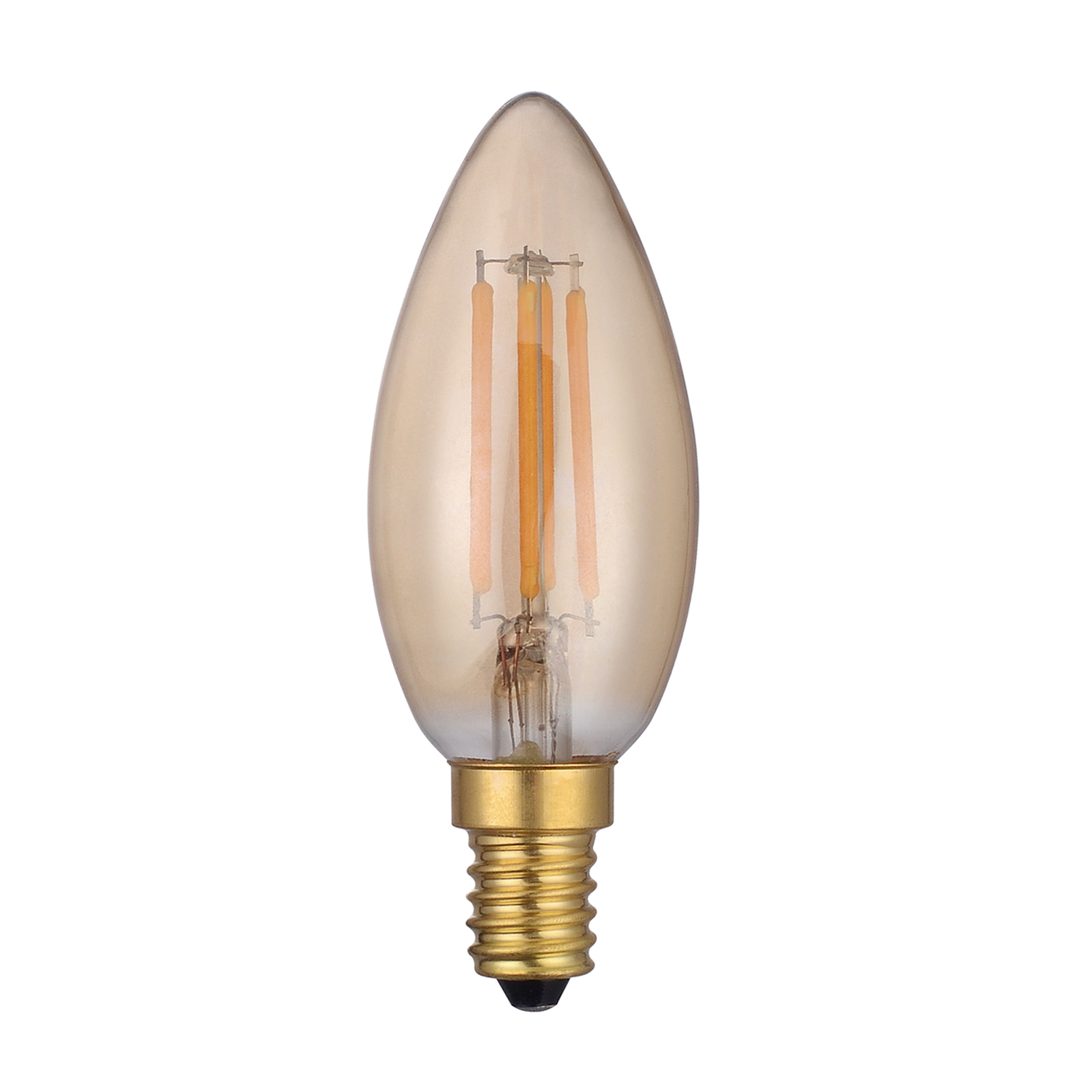 (Pack of 5) Vintage LED SES/E14 Candle Light Bulb (Lamp) 4w 250lm 1800k