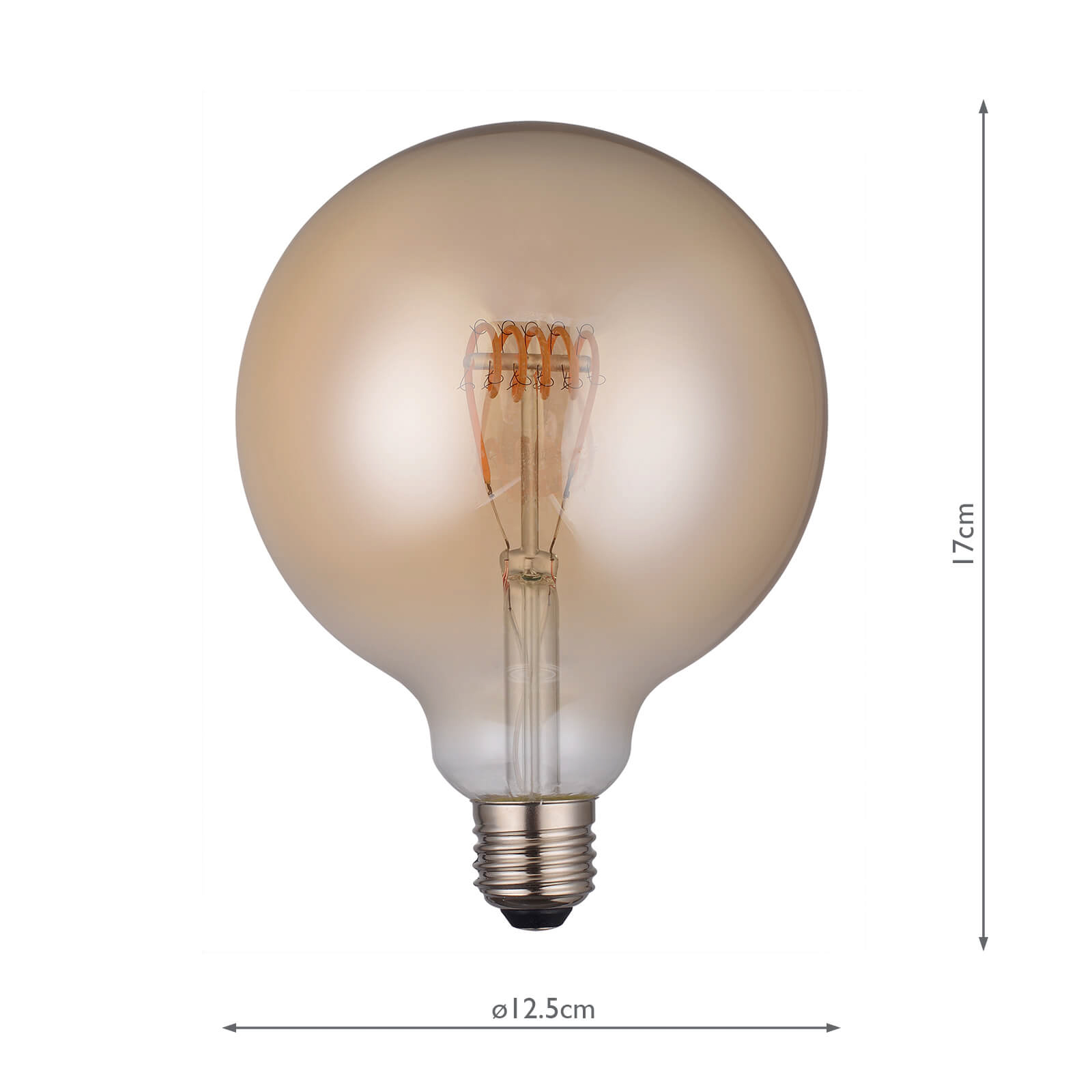 (Pack of 5) Vintage LED ES/E27 Globe Light Bulb (Lamp) 4w 140lm 1800k