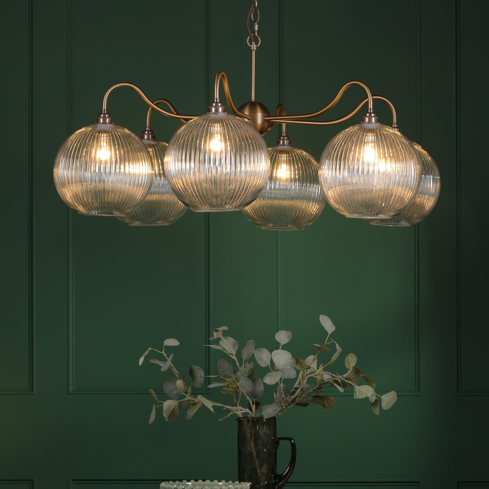 Caliro 6 Light Pendant Antique Bronze Fitting Only