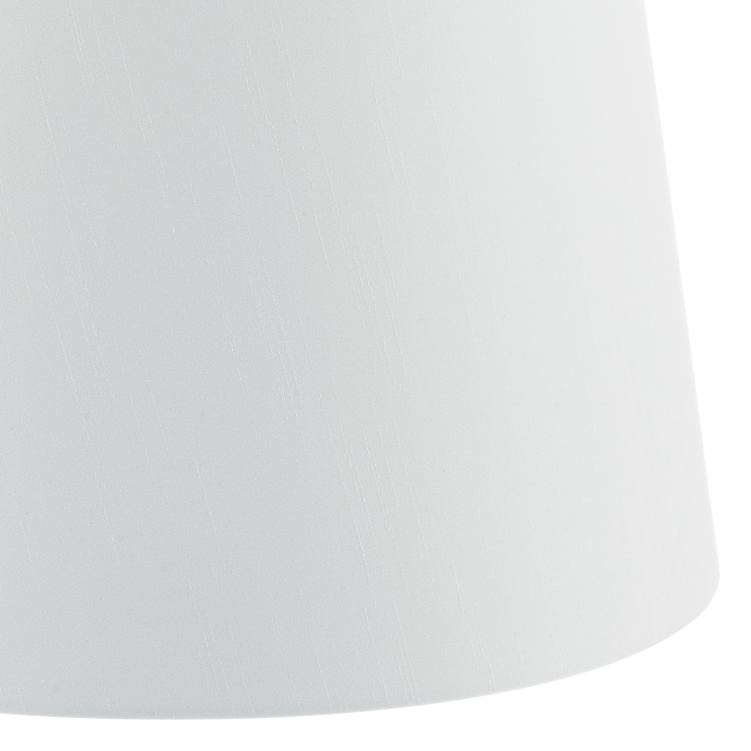 Cezanne White Faux Silk Tapered Drum Shade 40cm