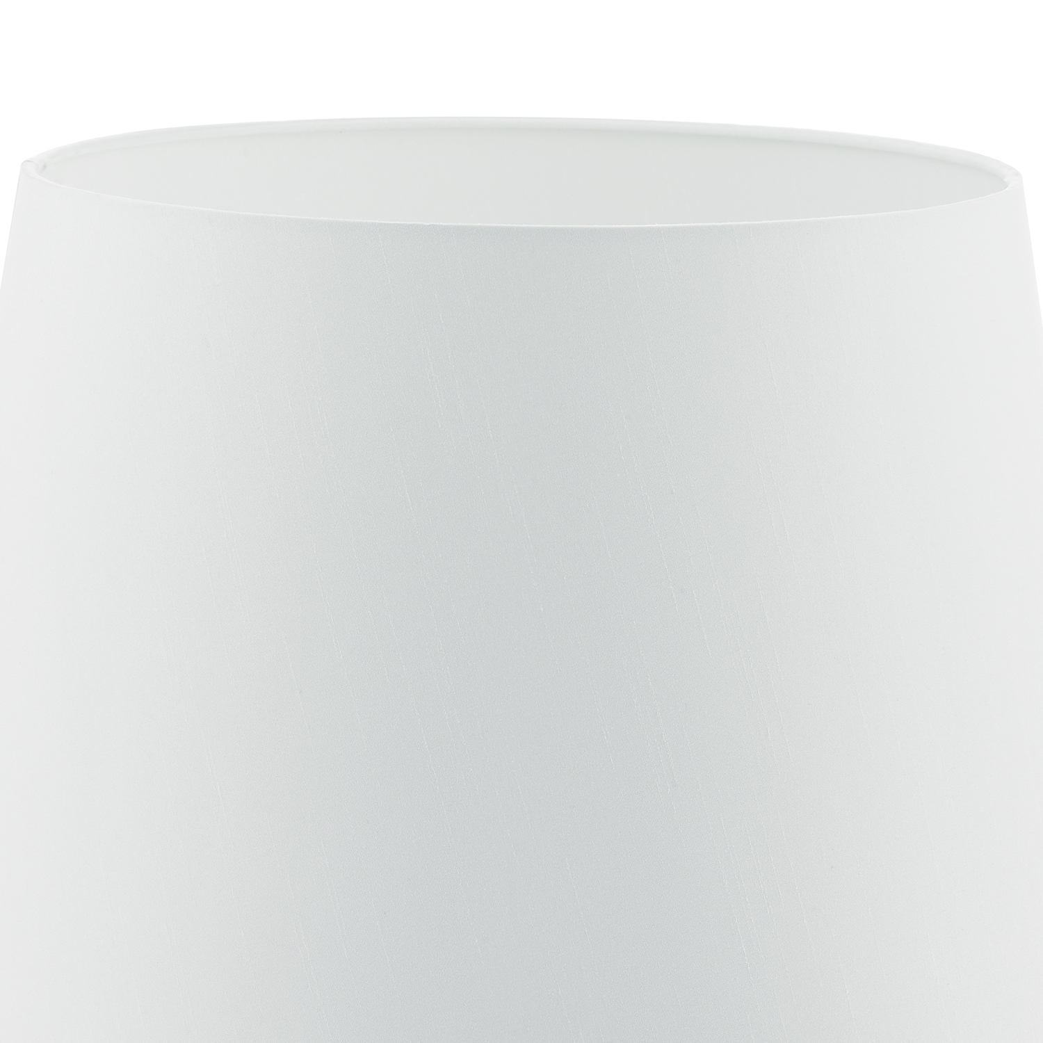 Cezanne White Faux Silk Tapered Drum Shade 40cm