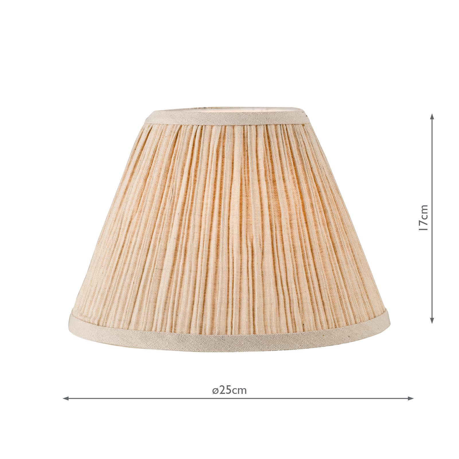 Didina Natural Linen Tapered Drum Shade 25cm