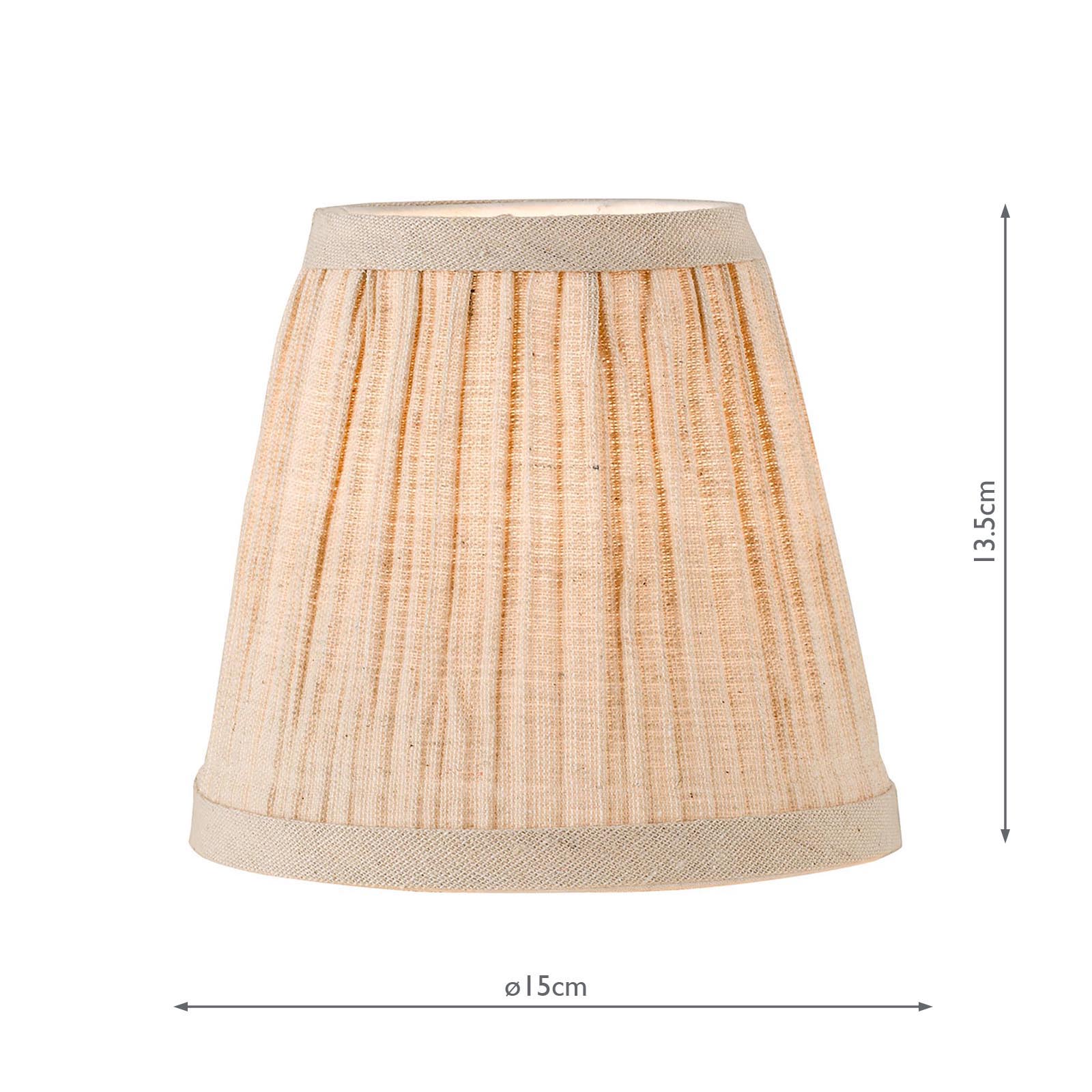 Didina Natural Linen Empire Shade 15cm (Top Gimble)