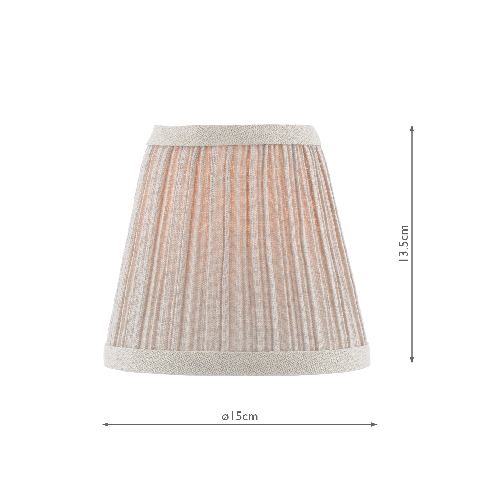 Didina Natural Linen Tapered Drum Shade 15cm