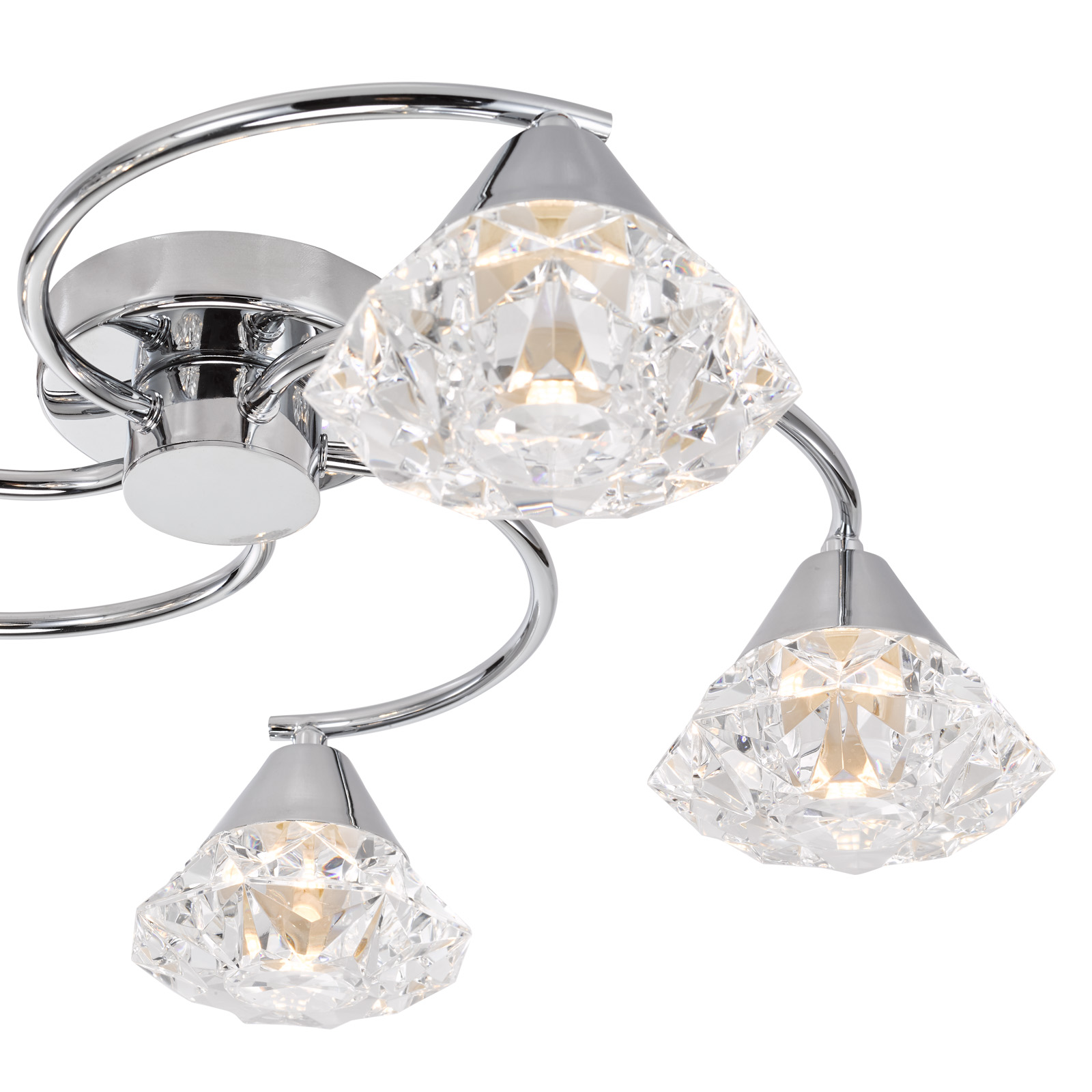 Dilys 5 Light Semi-Flush Polished Chrome