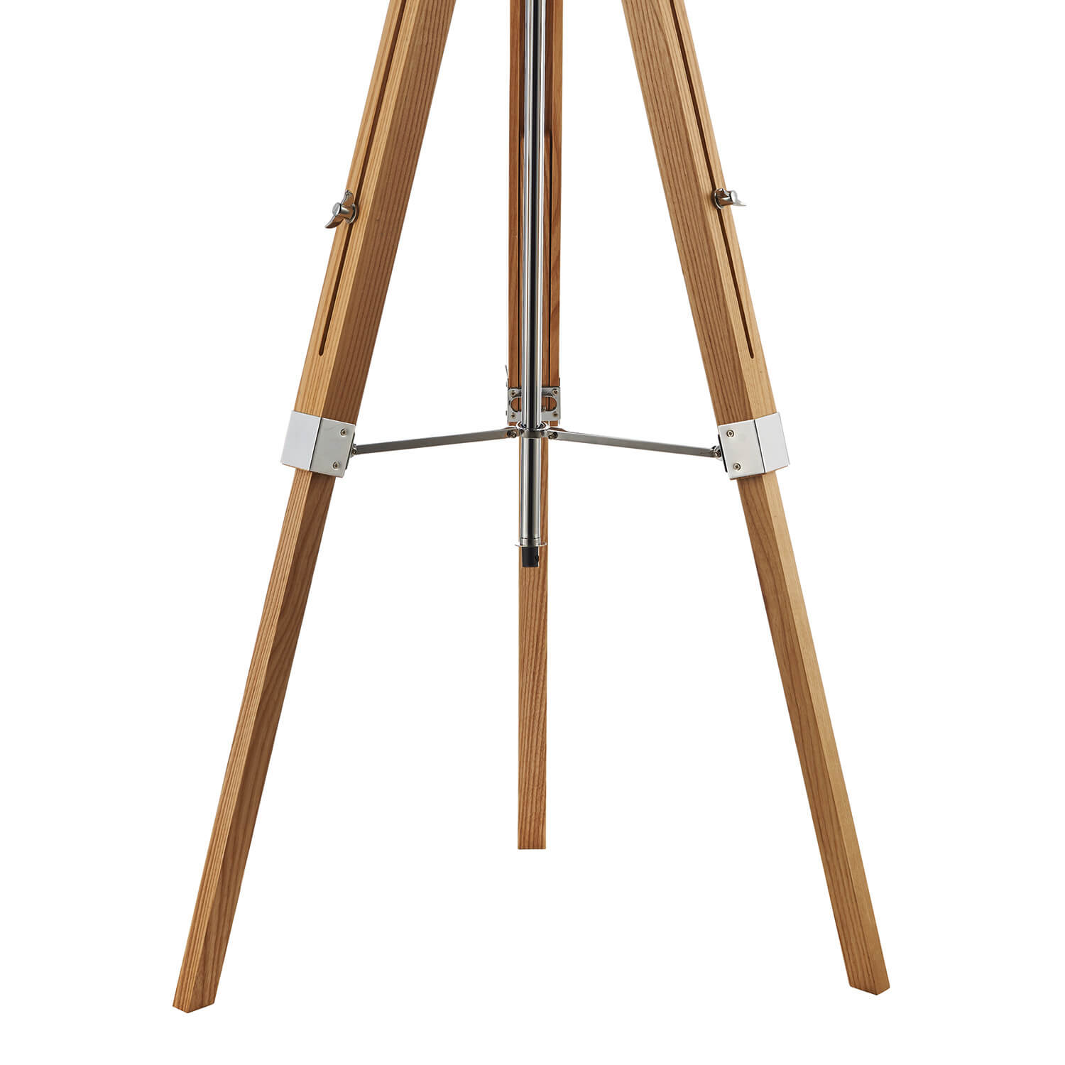 Easel Floor Lamp Light Wood With Shade