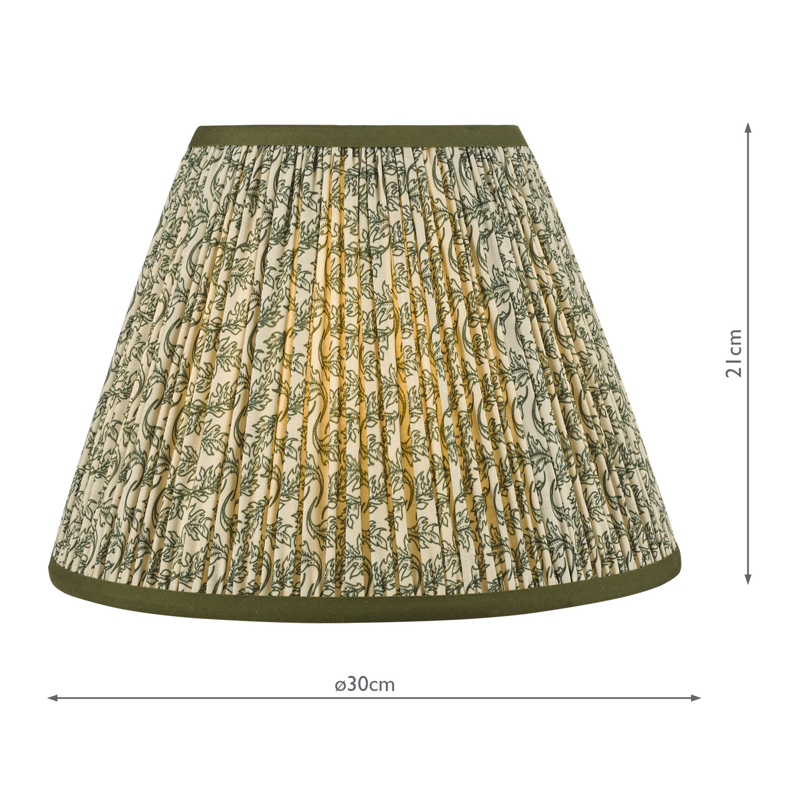 Esther Green Cotton Empire Shade 30cm