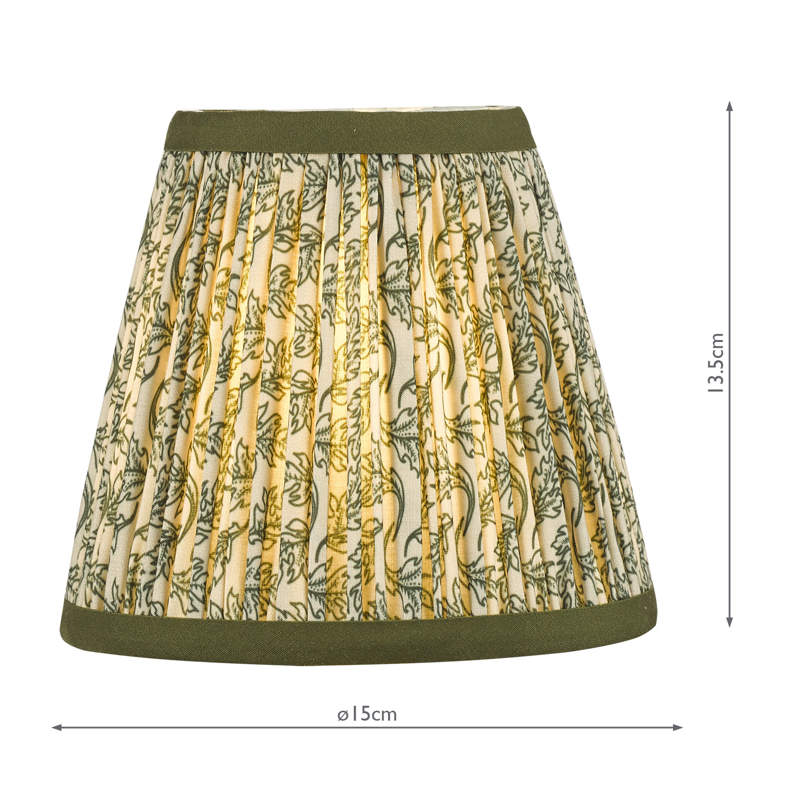 Esther Green Cotton Empire Shade 15cm