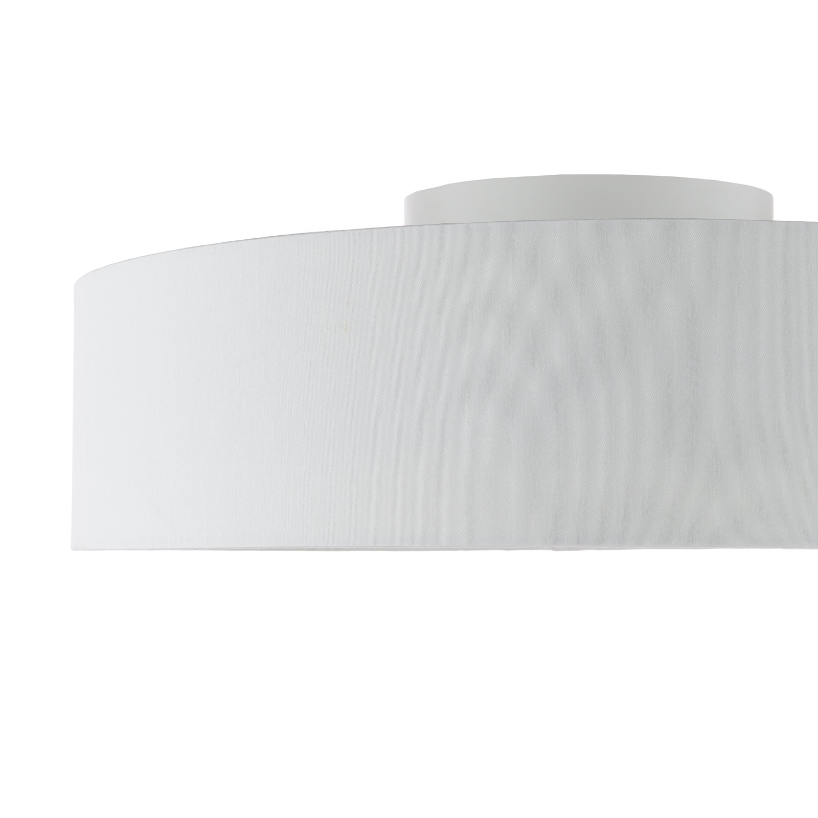 Fan Flush White With Shade LED