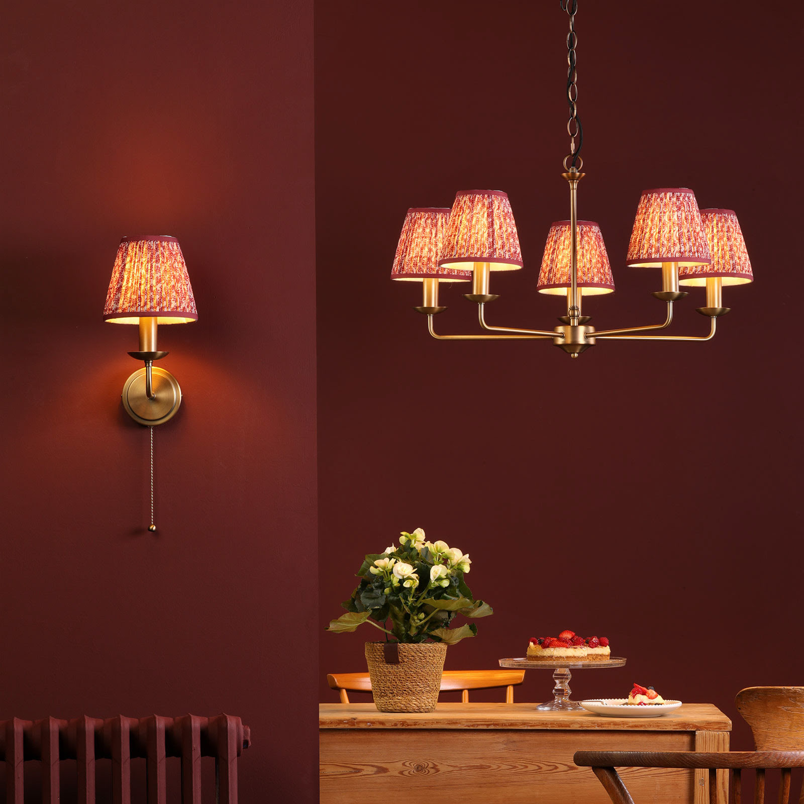 Favian Wall Light Matt Bronze With Shade