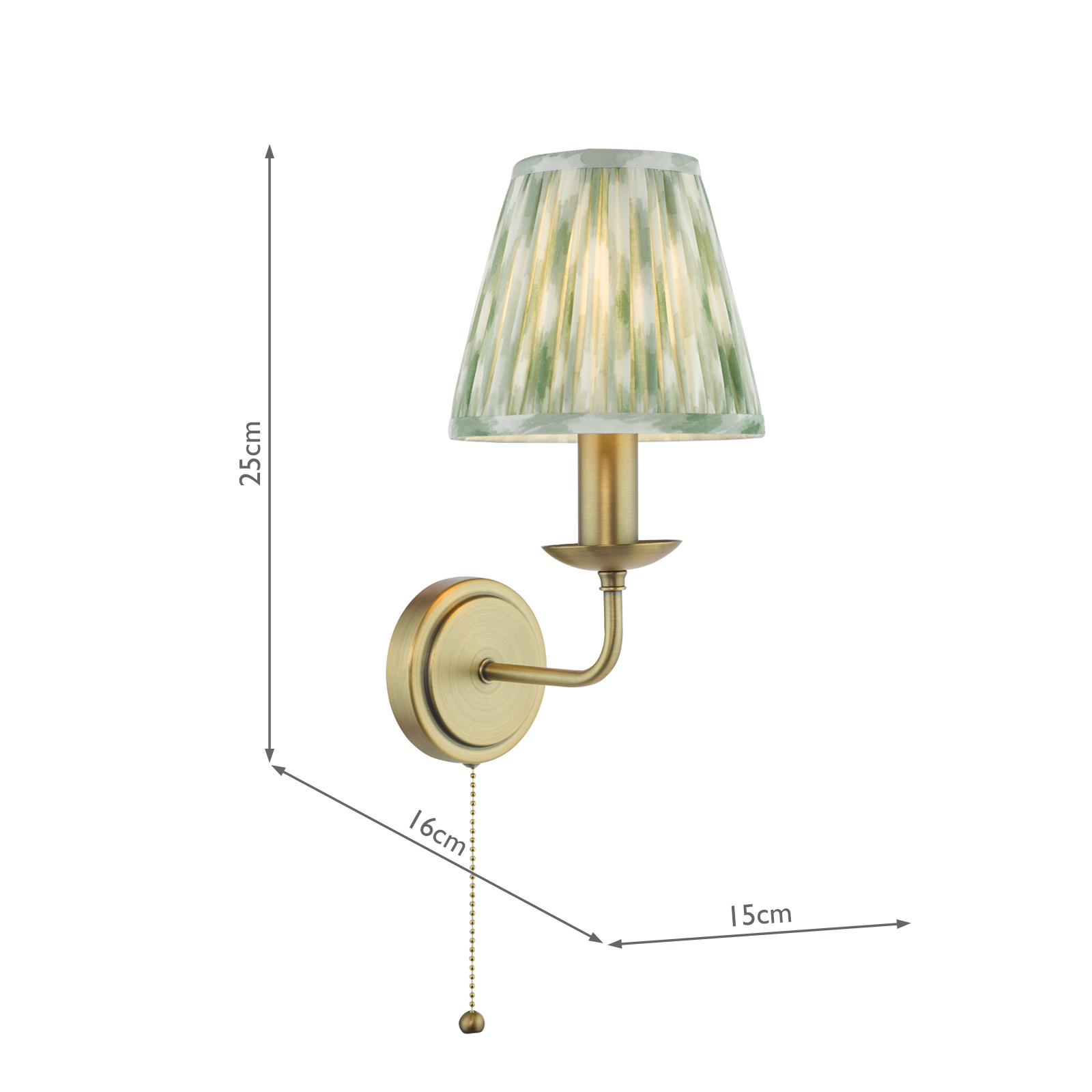 Favian Wall Light Matt Bronze With Shade