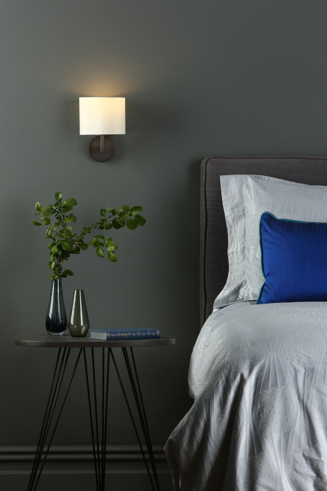 Ferrara Wall Light Brushed Bronze With Shade