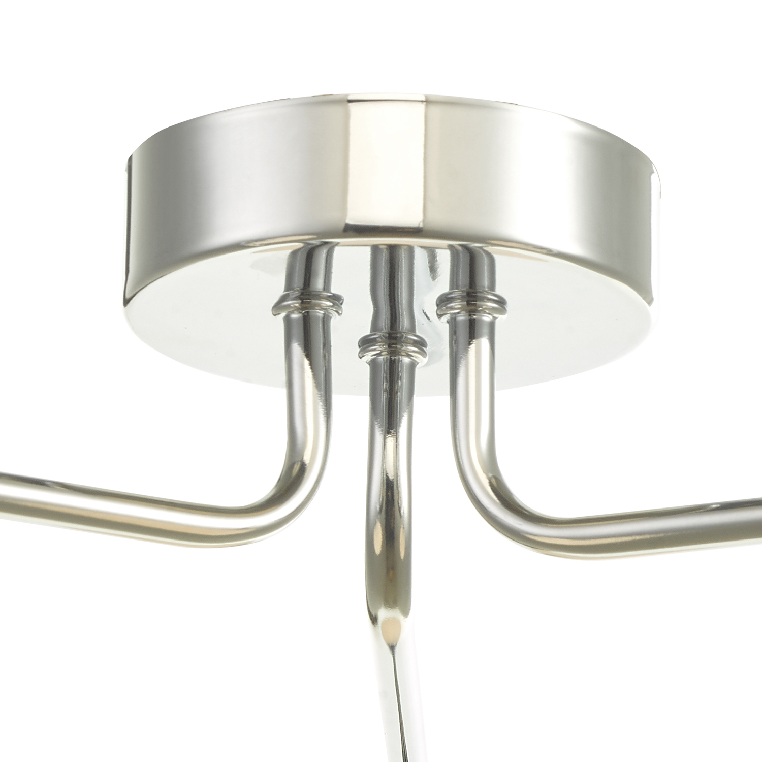 Feya 3 Light Semi Flush Polished Chrome With Opal Glass