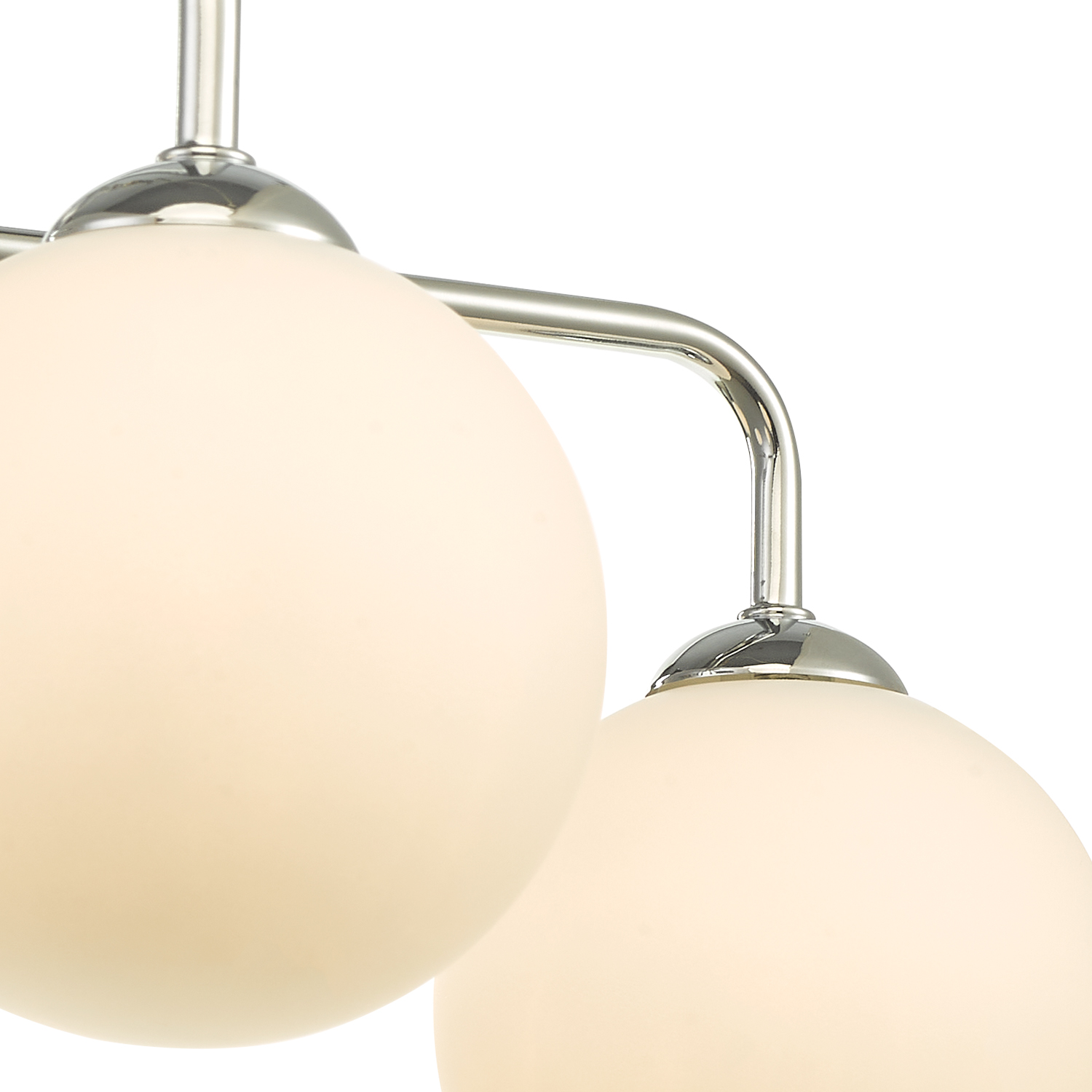 Feya 5 Light Semi Flush Polished Chrome With Opal Glass