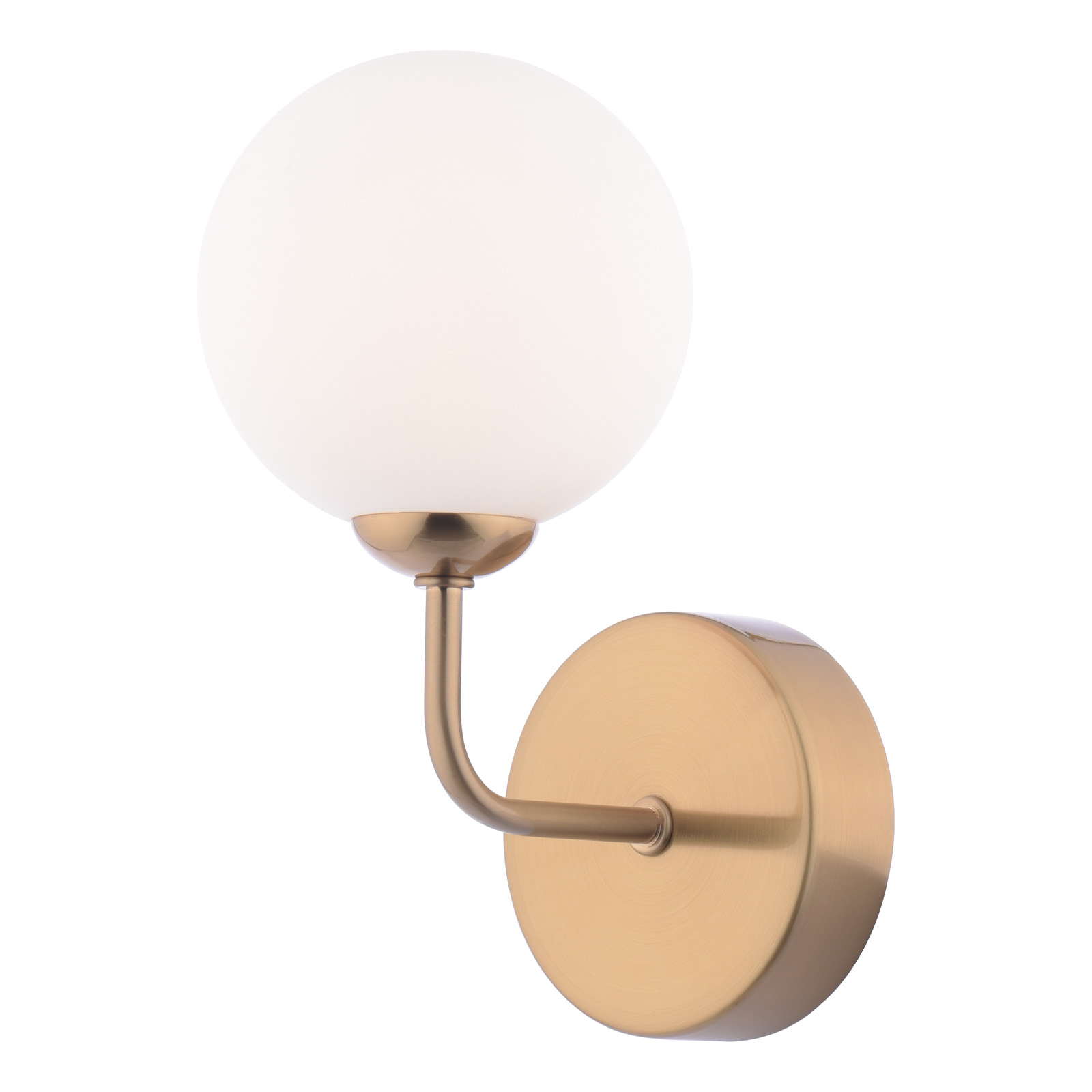 Feya Wall Light Antique Bronze With Opal Glass