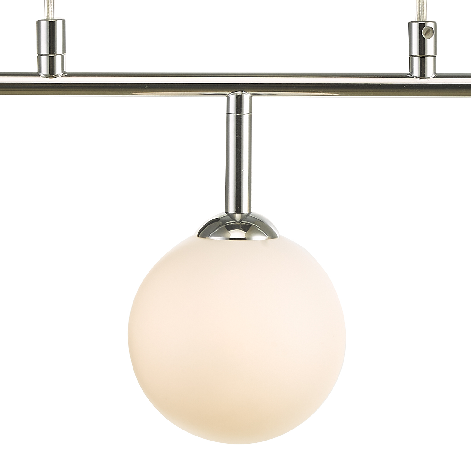 Feya 3 Light Bar Pendant Polished Chrome With Opal Glass