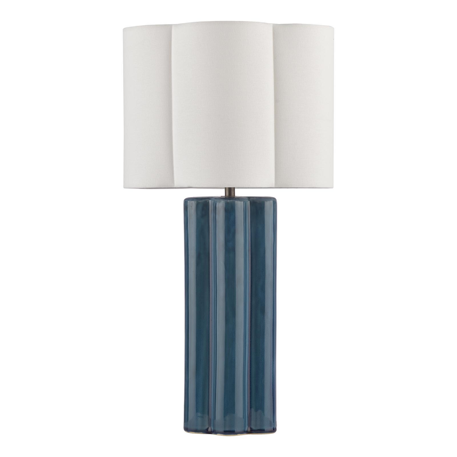 Fiyan Ivory Linen Scalloped Shade 30cm