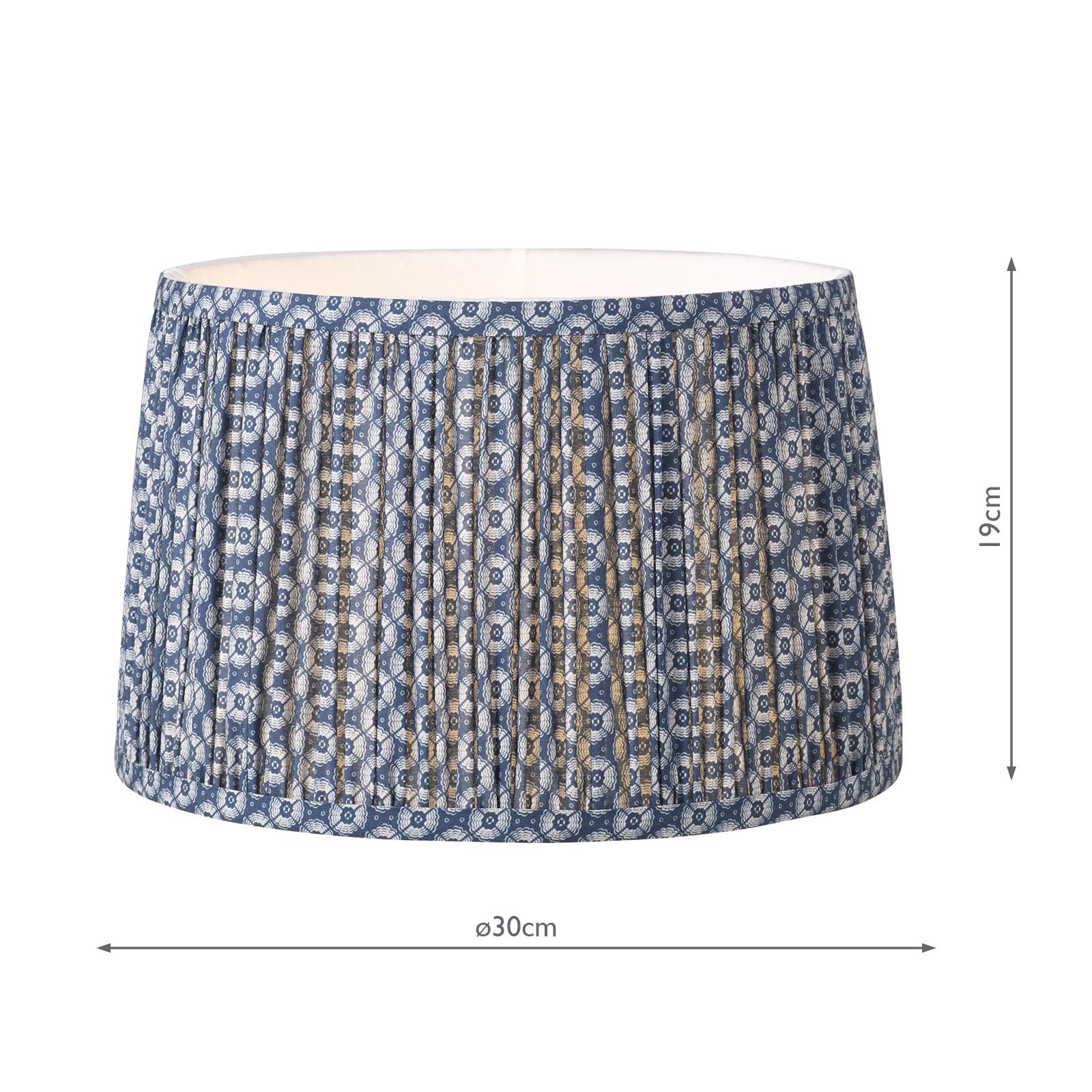 Joules Folly Blue Geo Print Shade 30cm