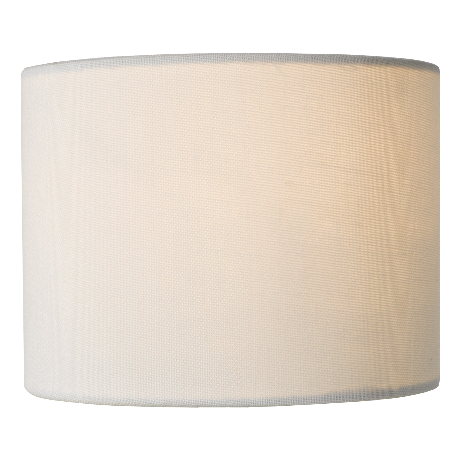Gigi White Linen Drum Shade 16cm