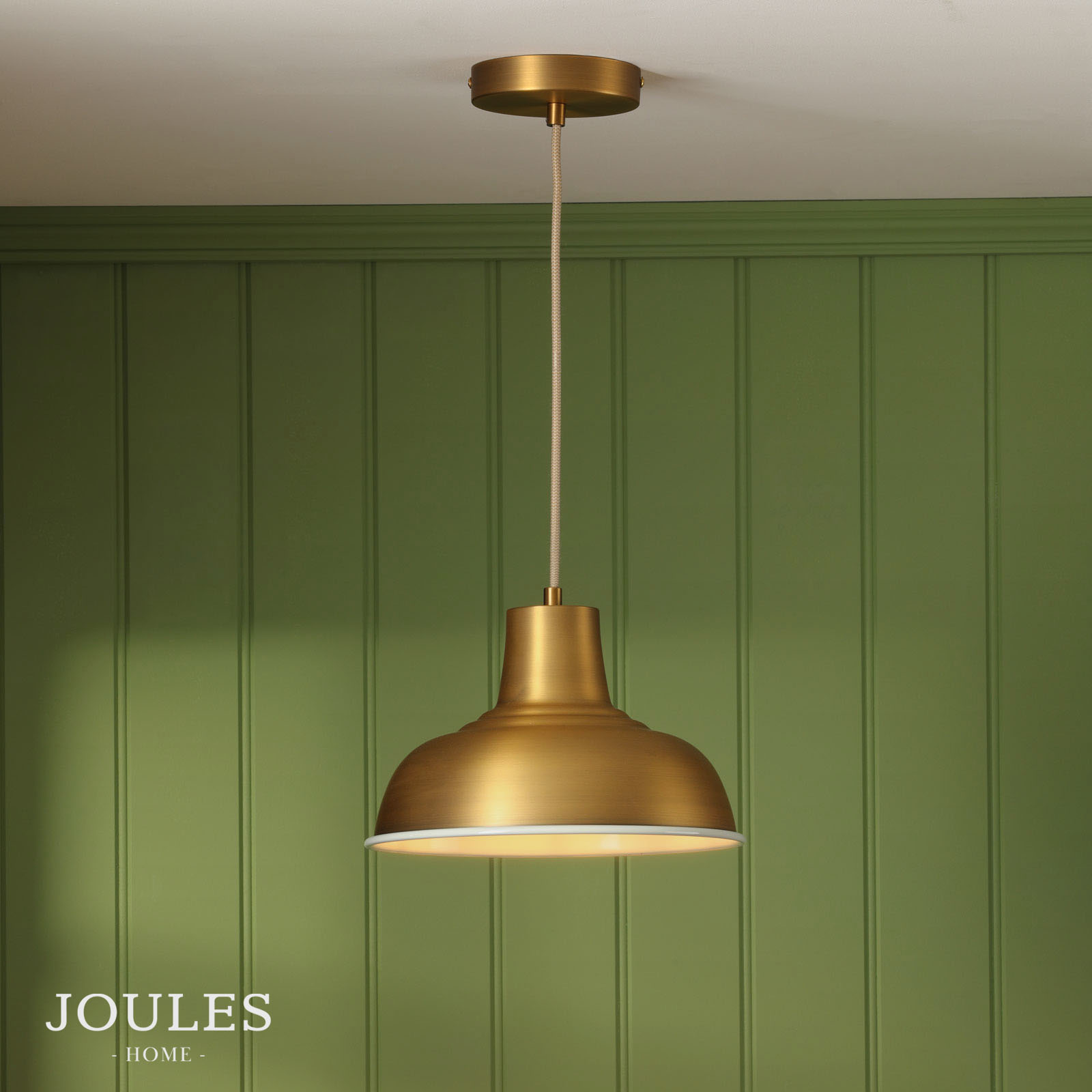 Joules Hatfield Pendant Matt Antique Brass