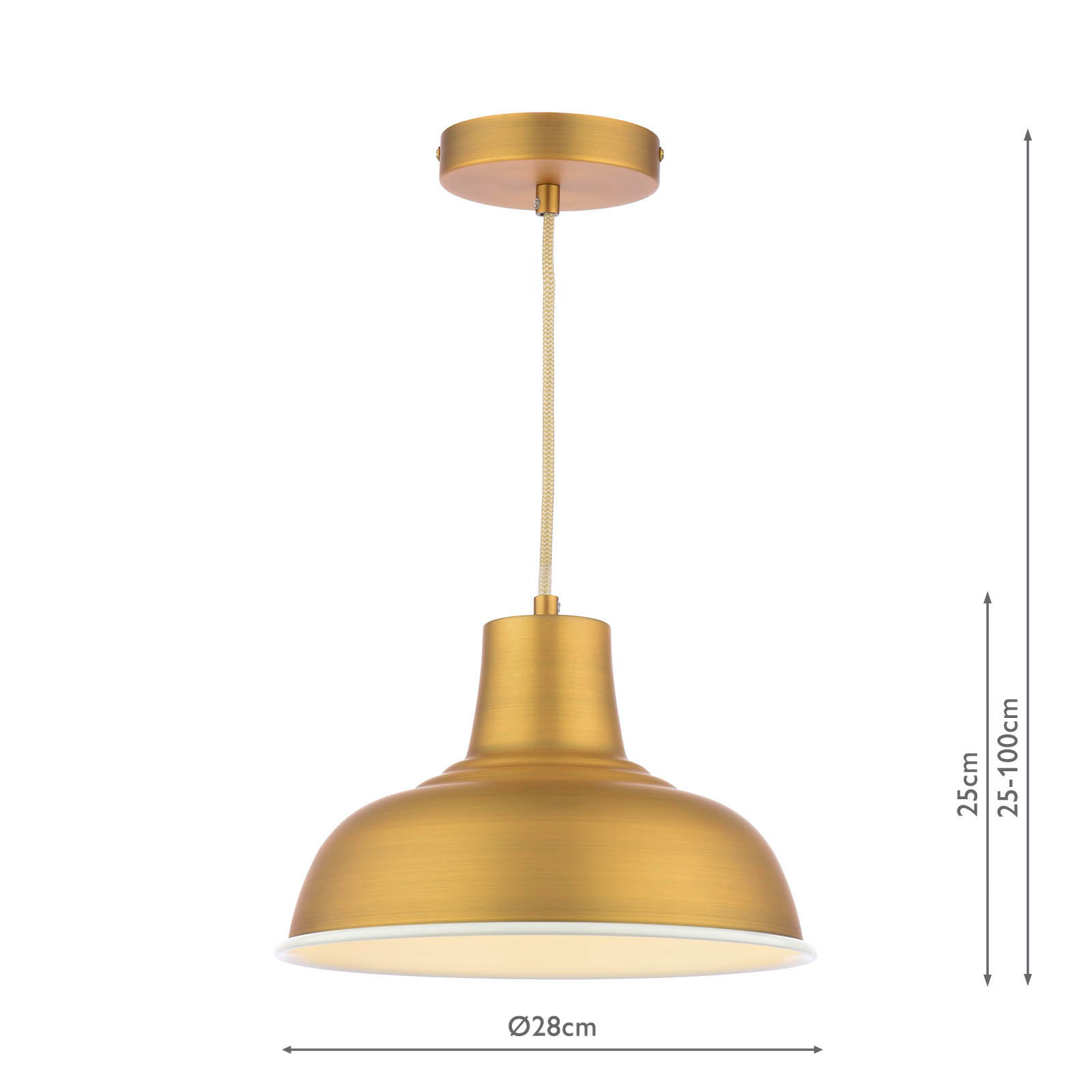 Joules Hatfield Pendant Matt Antique Brass