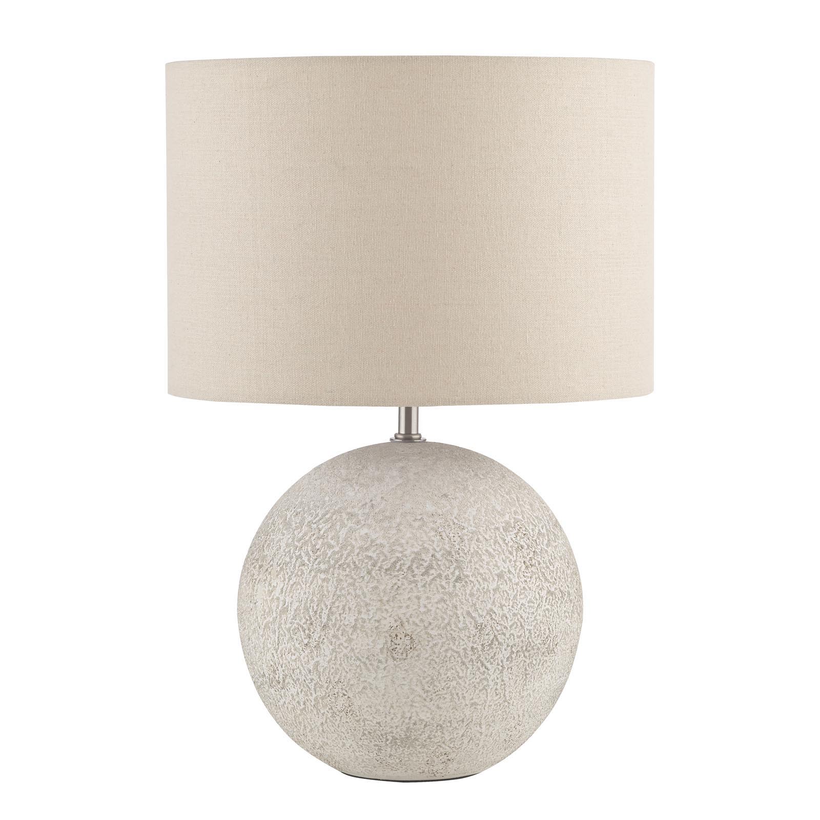 Havana White Linen Drum Shade 33cm