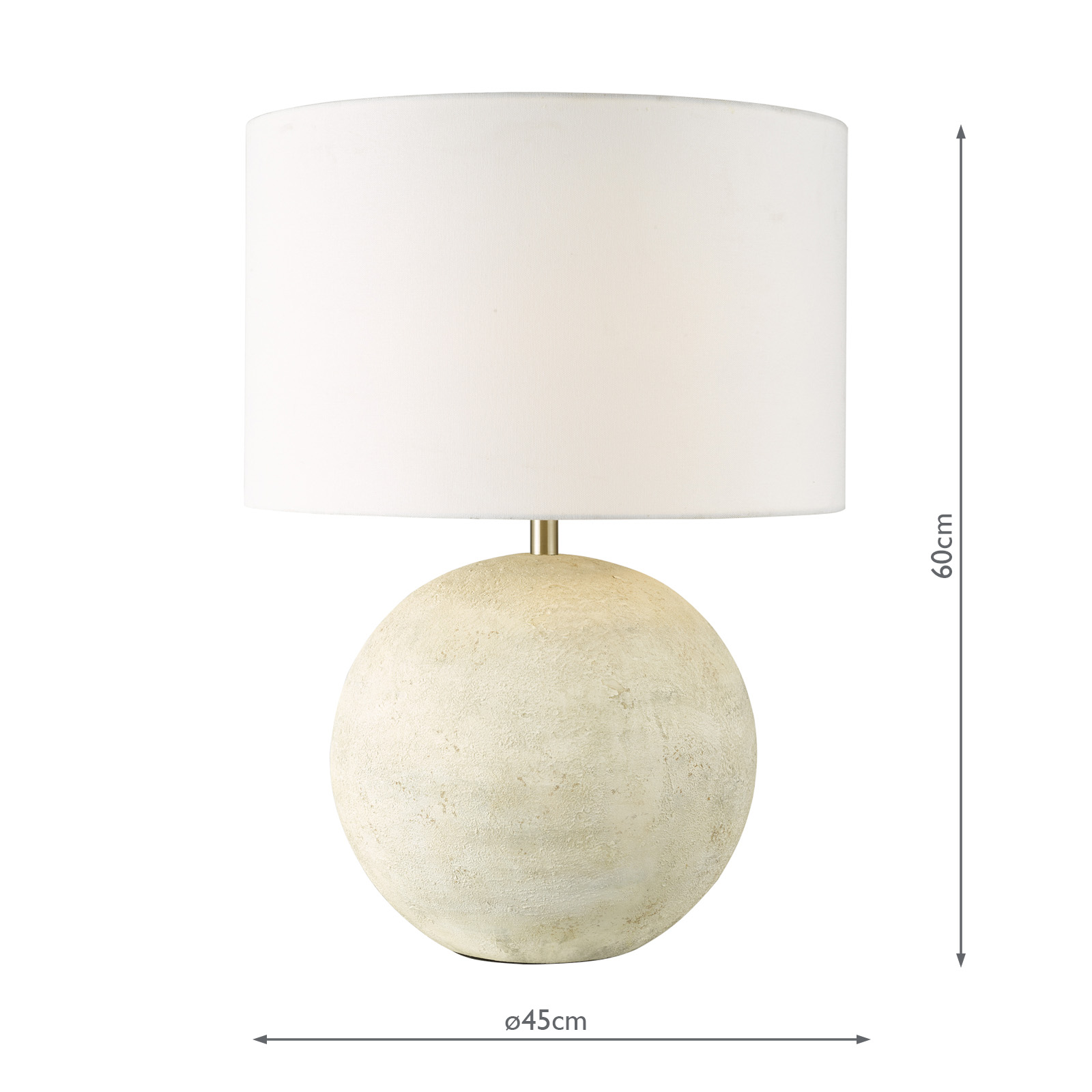 Havana Ceramic Table Lamp Natural Finish With Shade