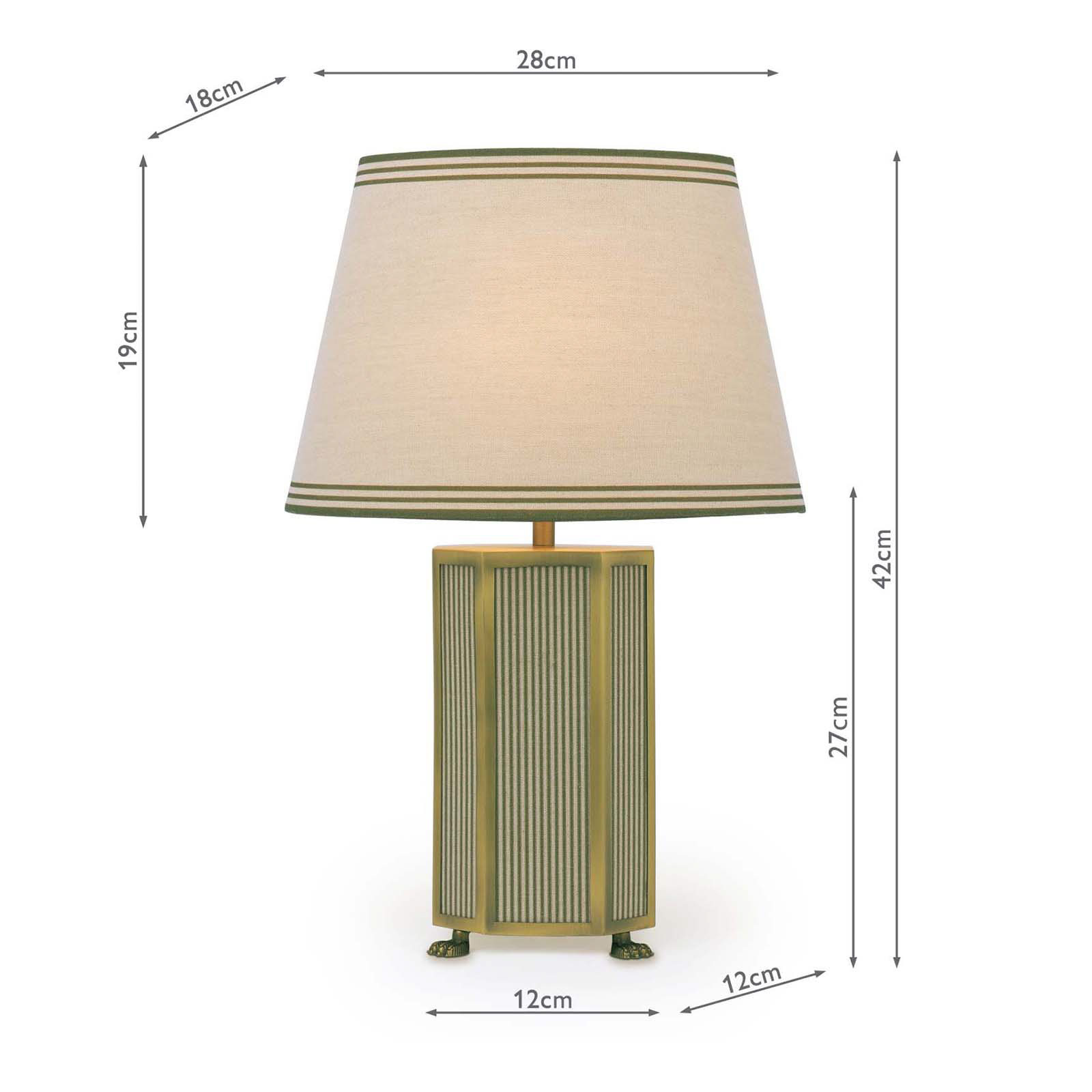 Joules Helmingham Table Lamp Matt Antique Brass With Shade