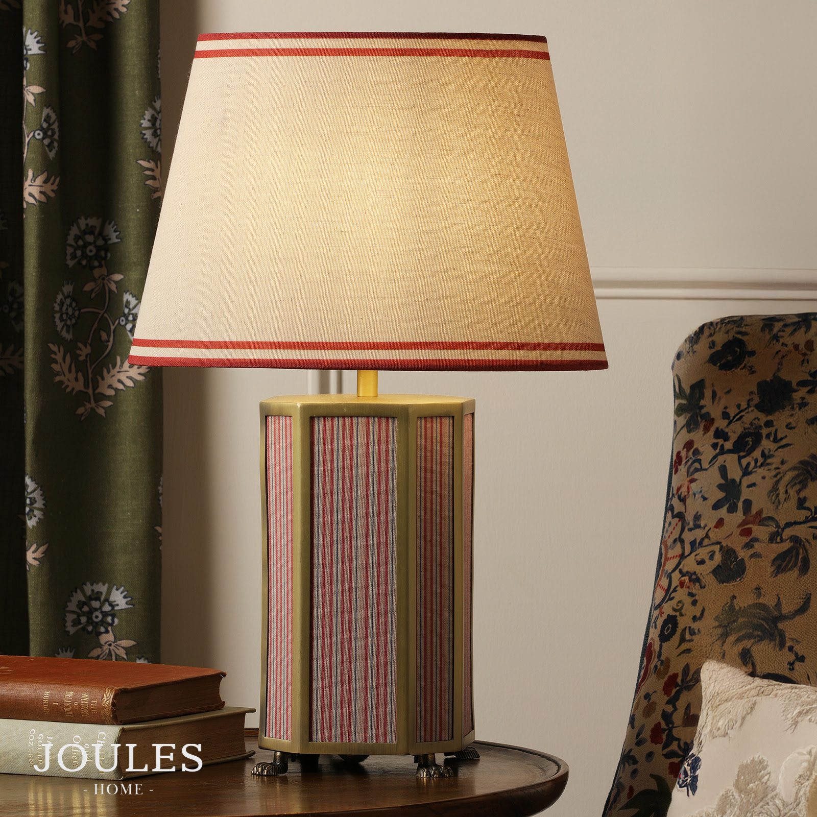 Joules Helmingham Table Lamp Matt Antique Brass With Shade