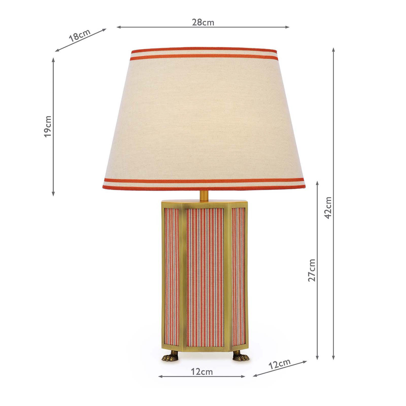 Joules Helmingham Table Lamp Matt Antique Brass With Shade