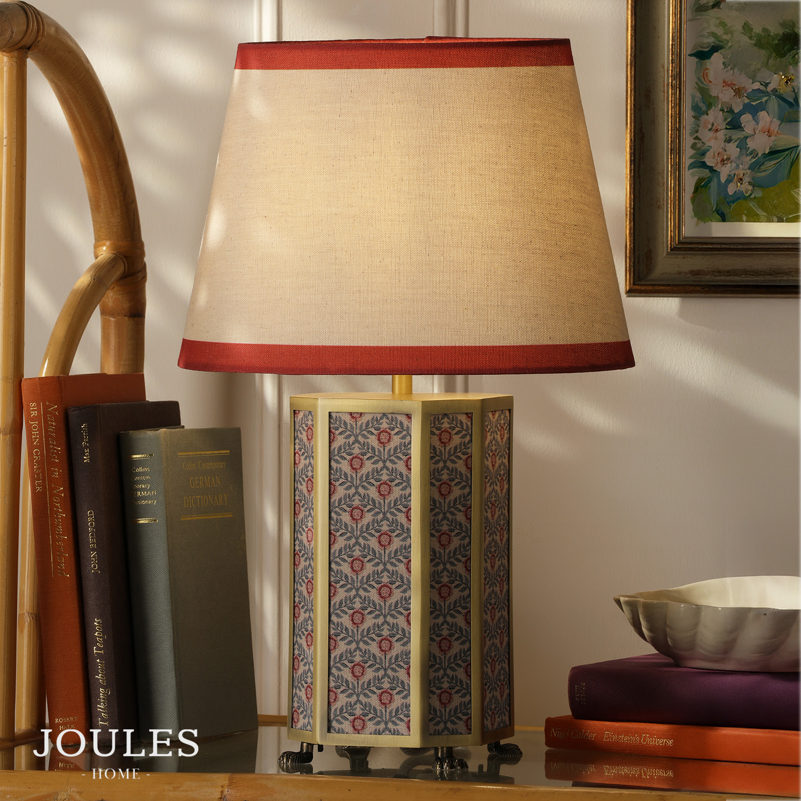 Joules Helmingham Table Lamp Matt Antique Brass With Shade