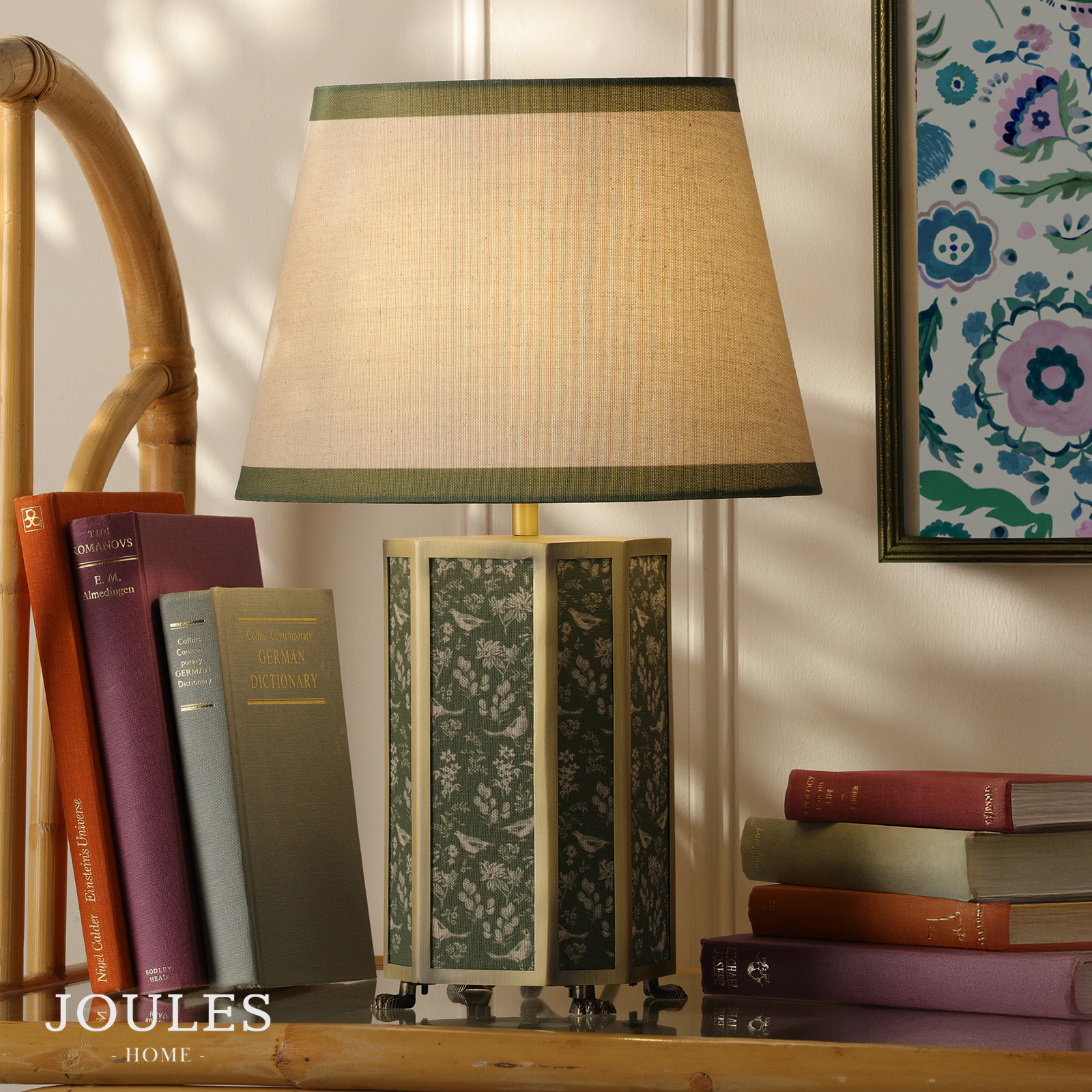 Joules Helmingham Table Lamp Matt Antique Brass With Shade