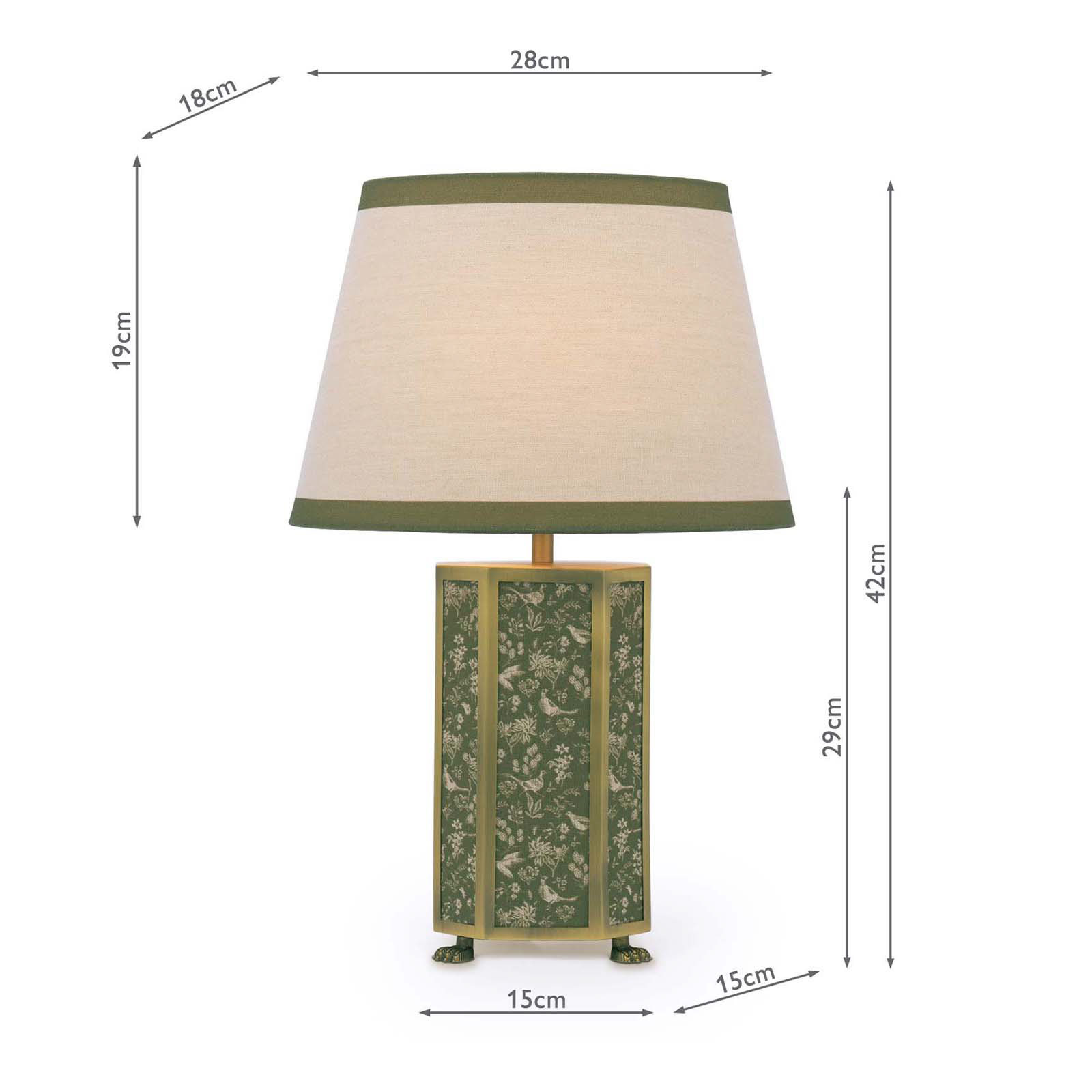 Joules Helmingham Table Lamp Matt Antique Brass With Shade