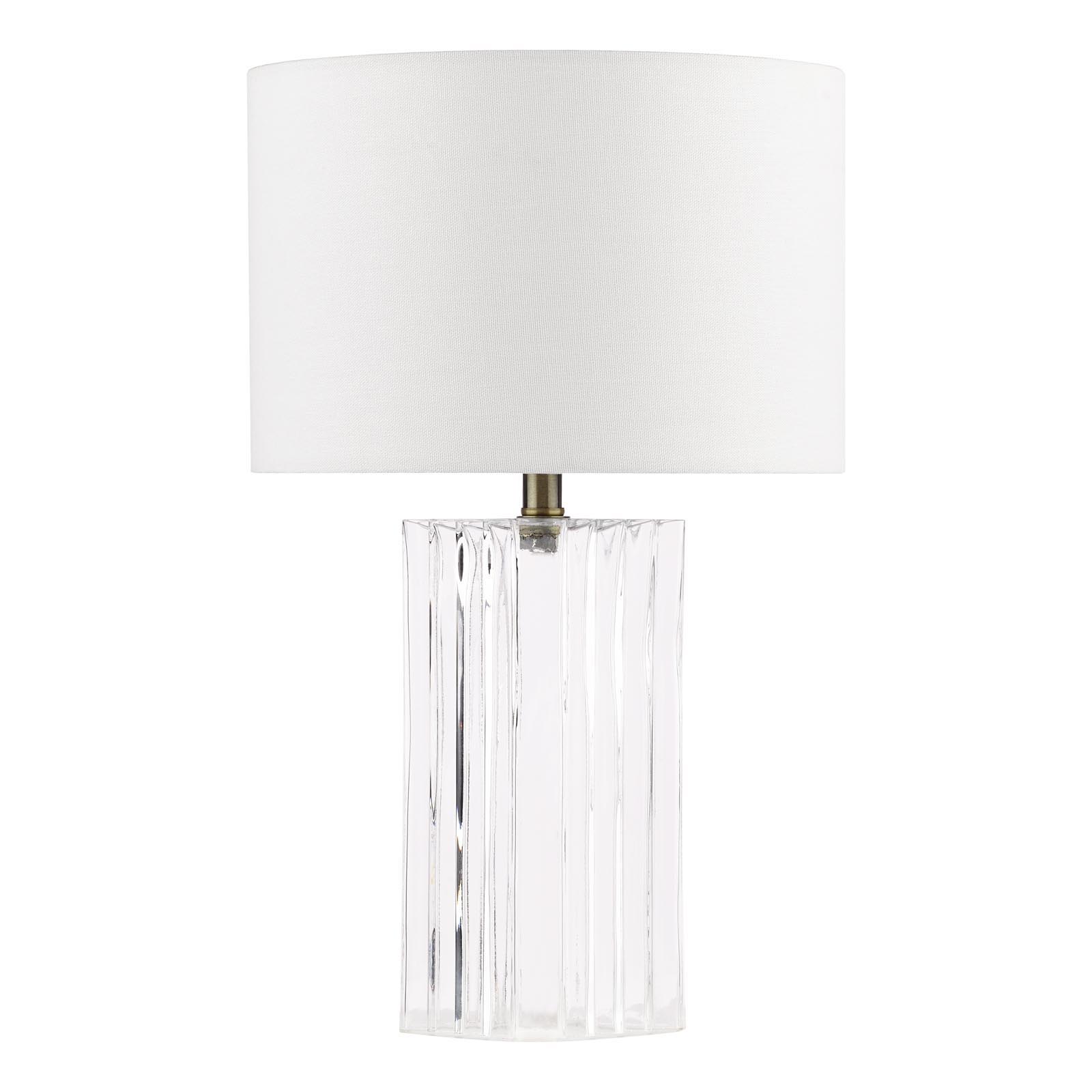 Iggy White Linen Drum Shade 28cm