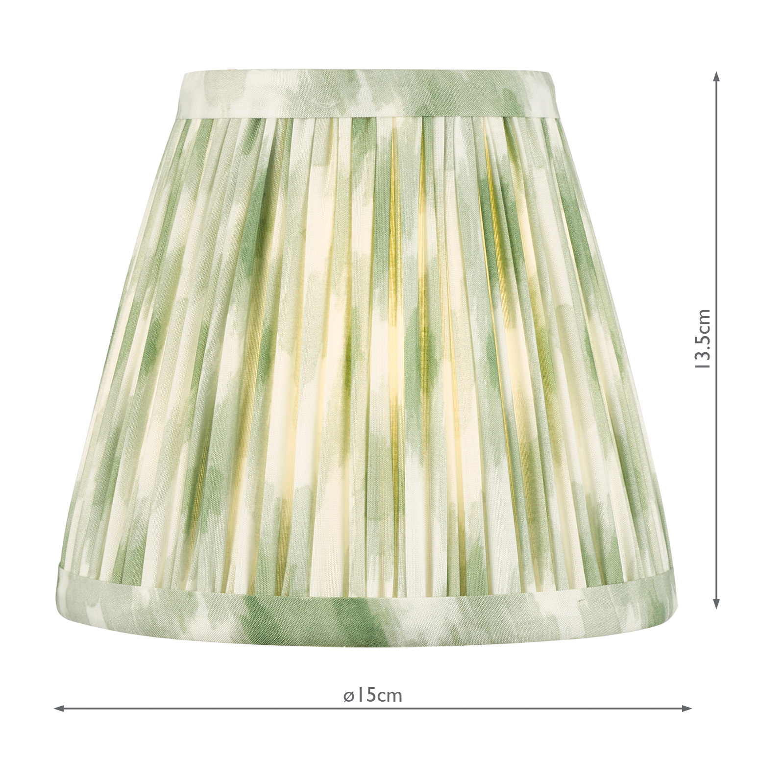 Ikat Green Cotton Empire Shade 15cm