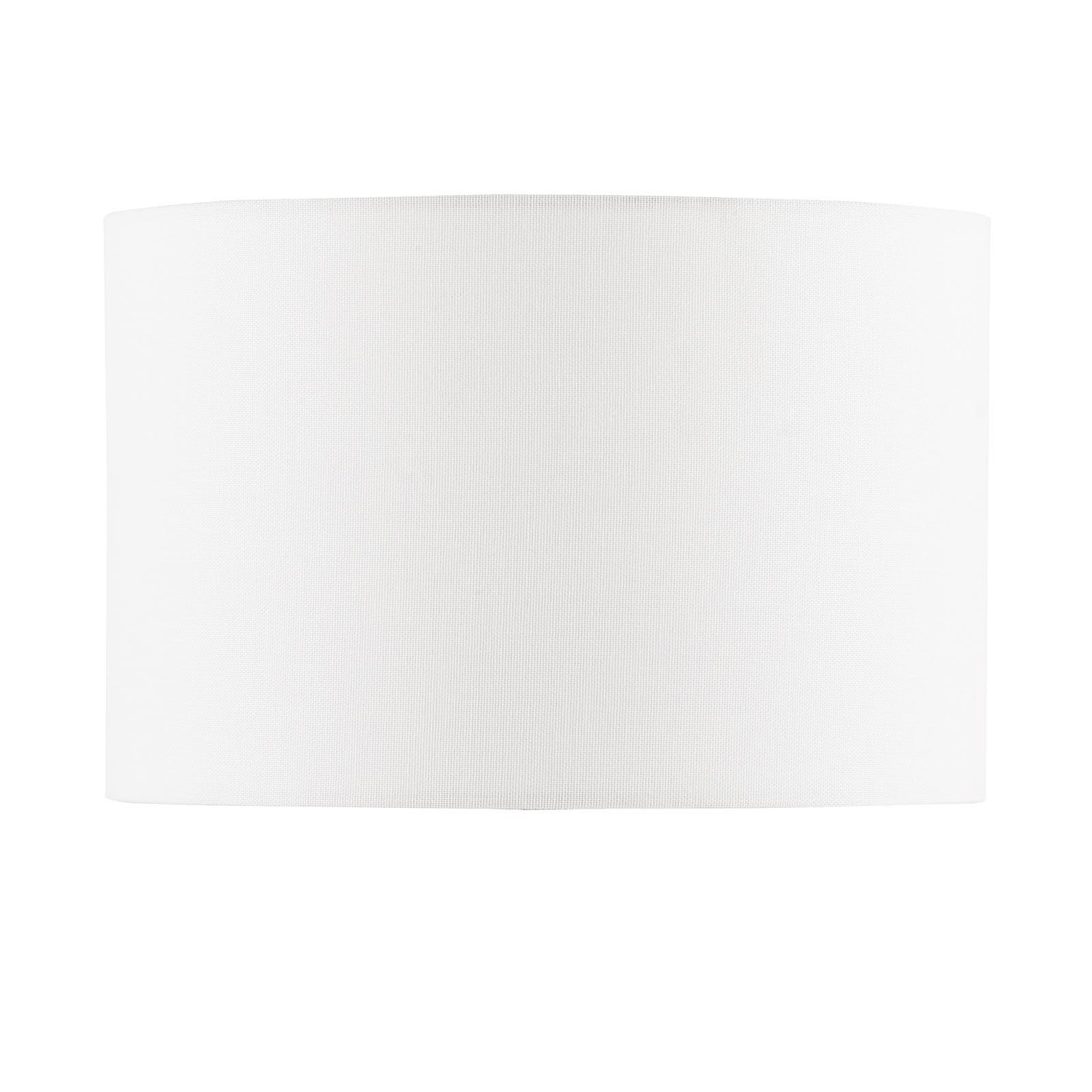 Ishana White Linen Drum Shade 30cm