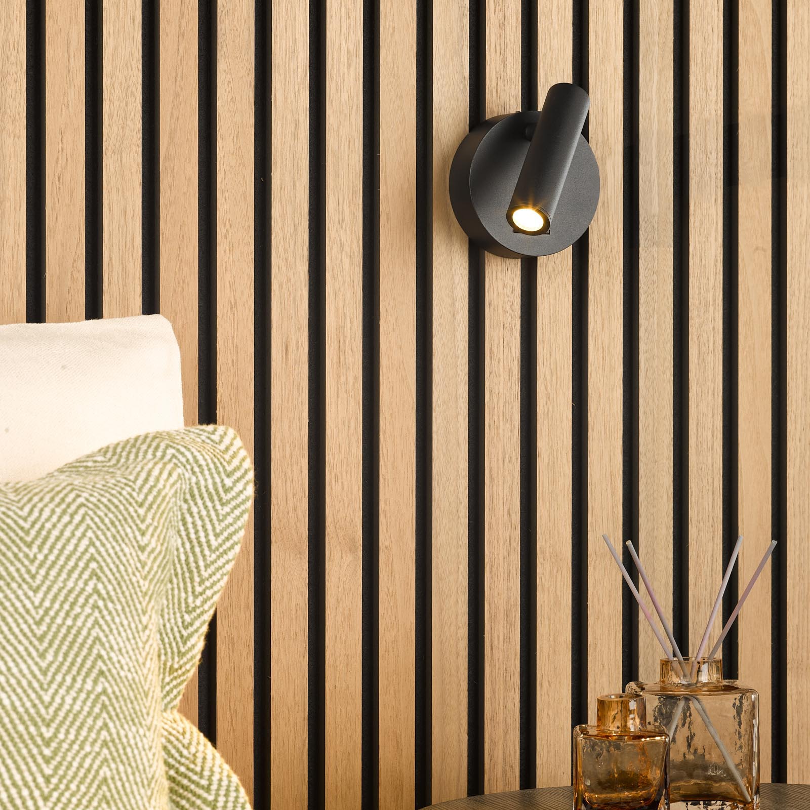 Itala Single Spotlight Matt Black LED