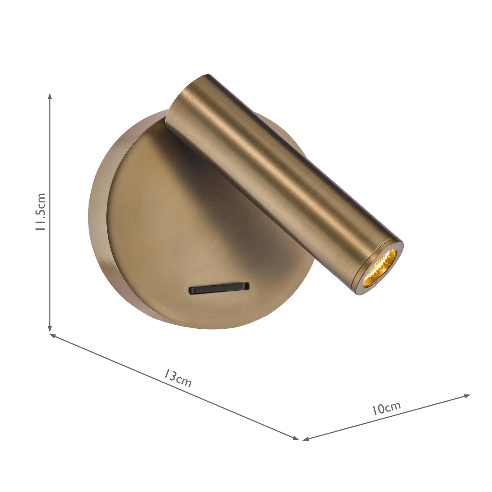Itala Single Spotlight Antique Bronze LED