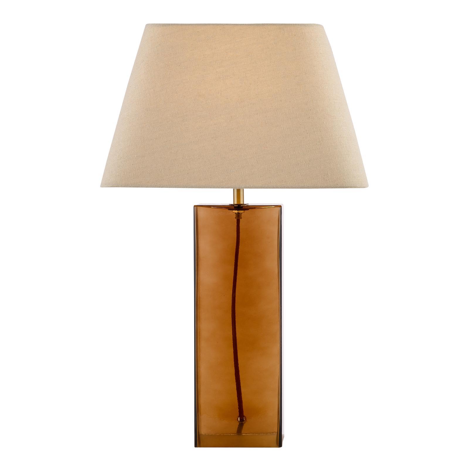 Izar Taupe Linen Tapered Square Shade