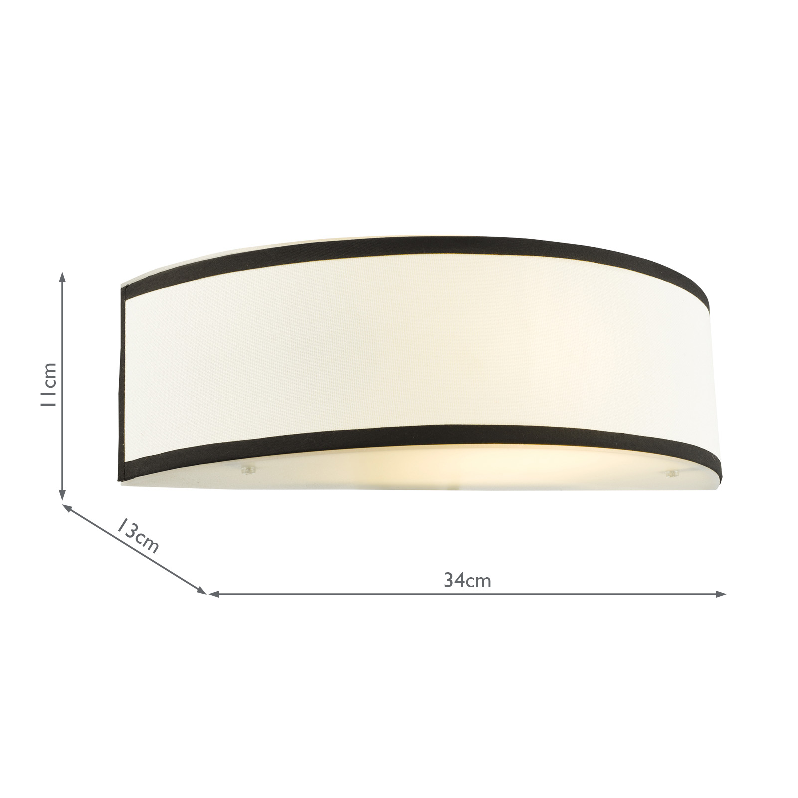 Jemima Wall Light White and White Frosted Acrylic With Shade