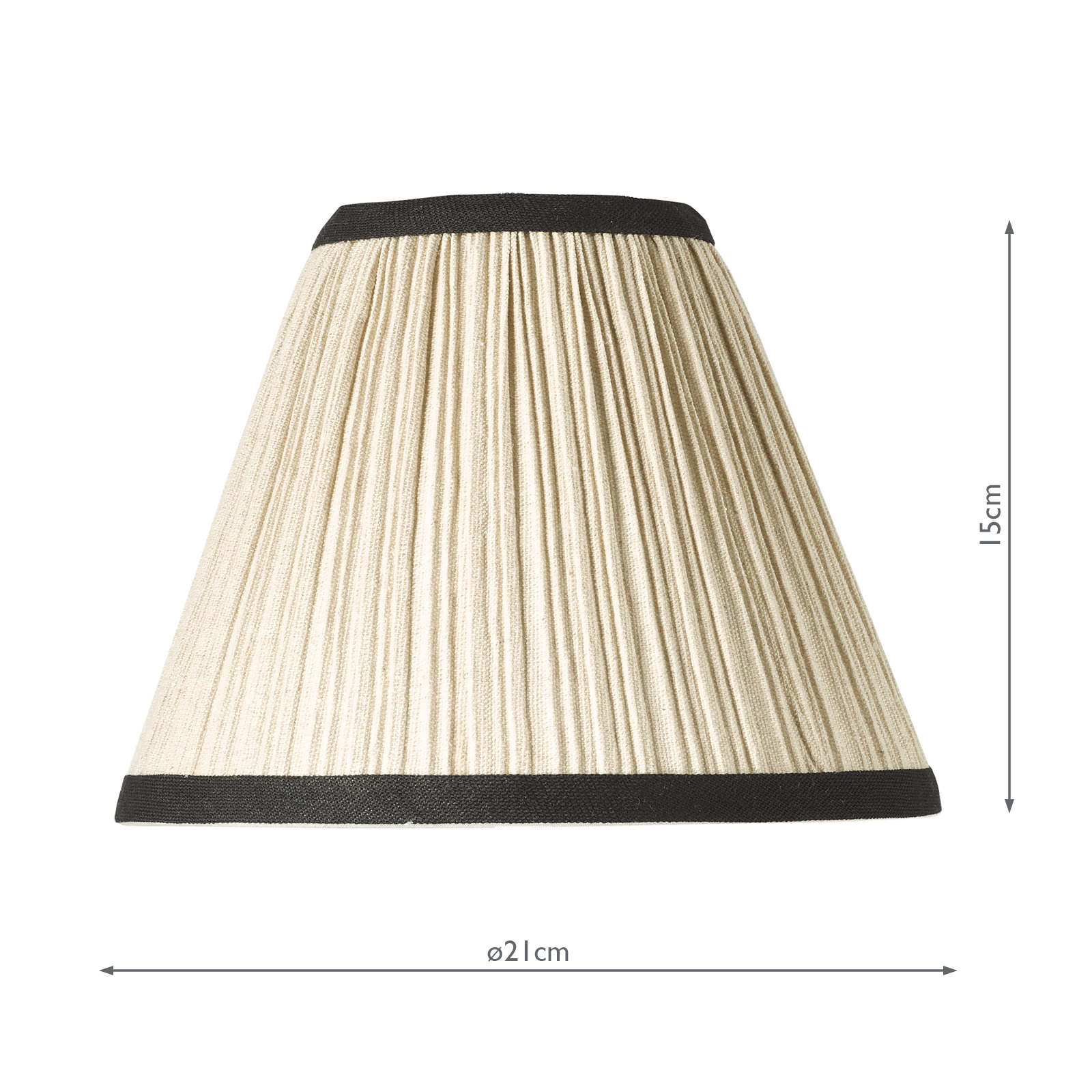 Judy Natural Linen Tapered Drum Shade 21cm