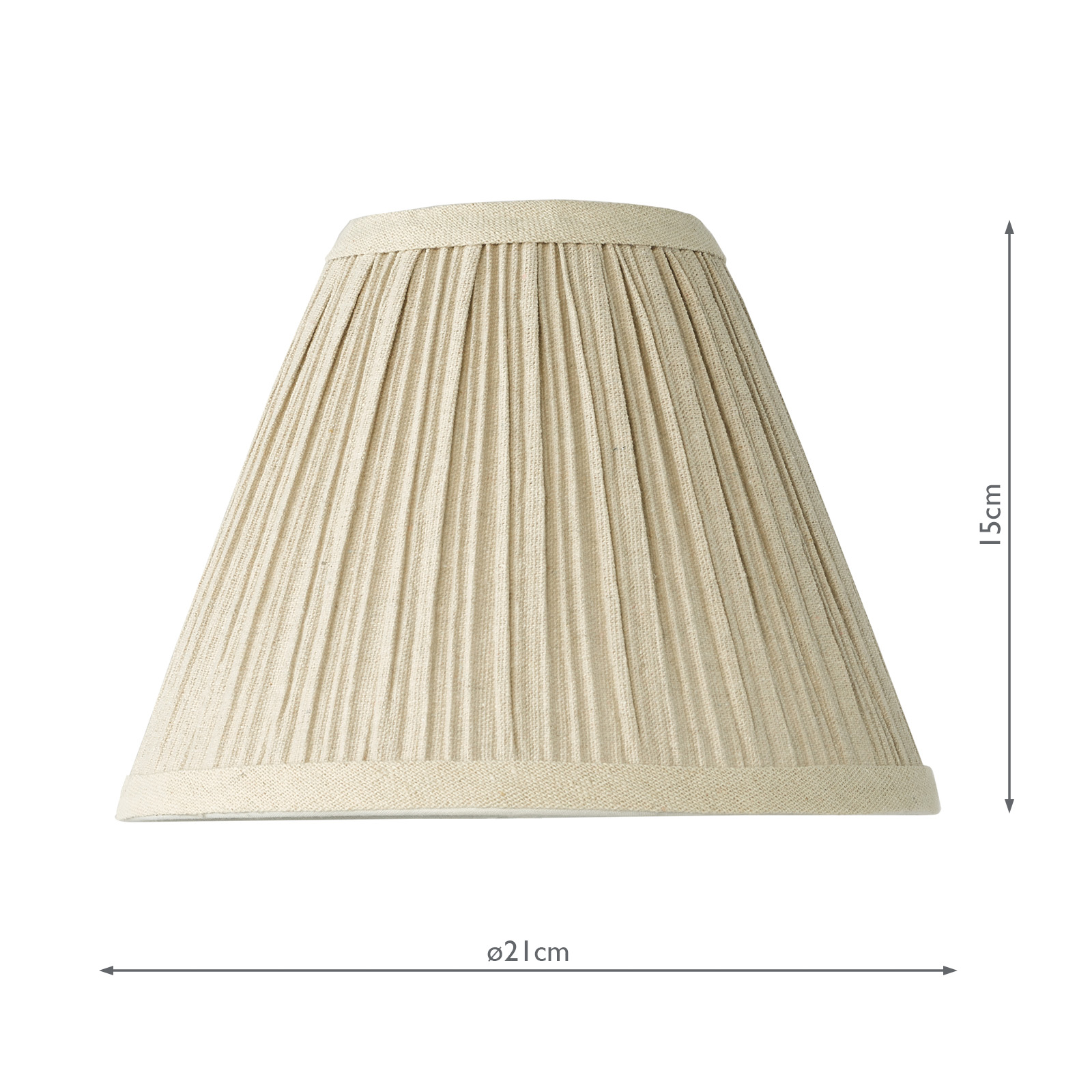 Judy Natural Linen Tapered Drum Shade 21cm